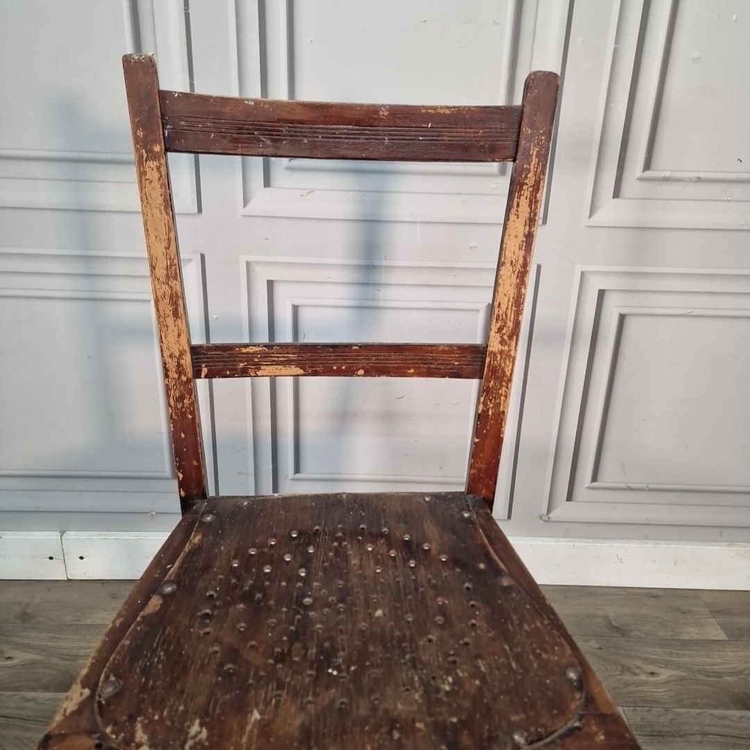 Antique Wooden Bedroom Chair Kitchen Hall Seat Victorian For Restoration photo buy
