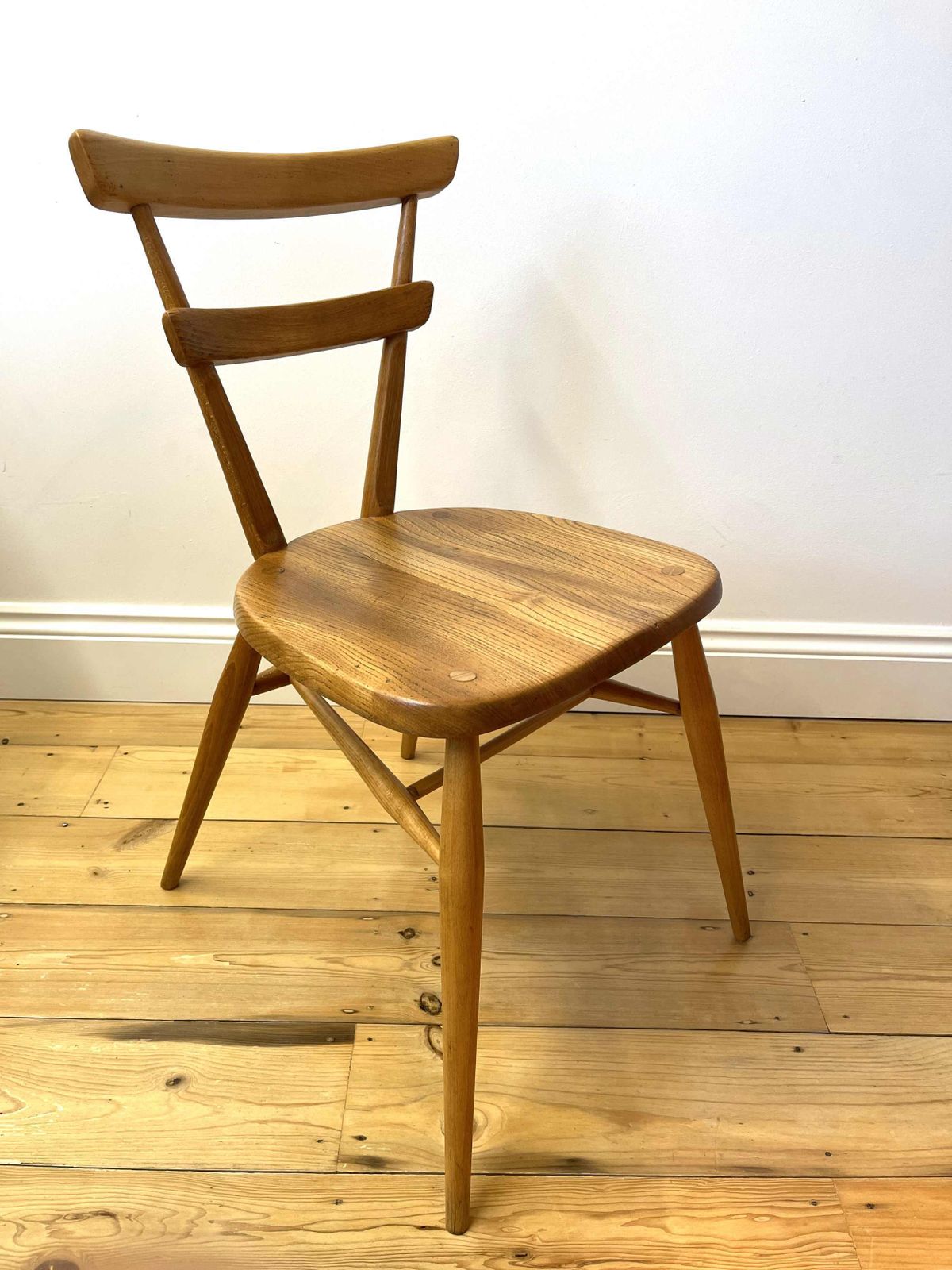 Ercol 461, Original, Vintage Adult Size, Green Dot, School Stacking Chairs X 4 photo 1350.0