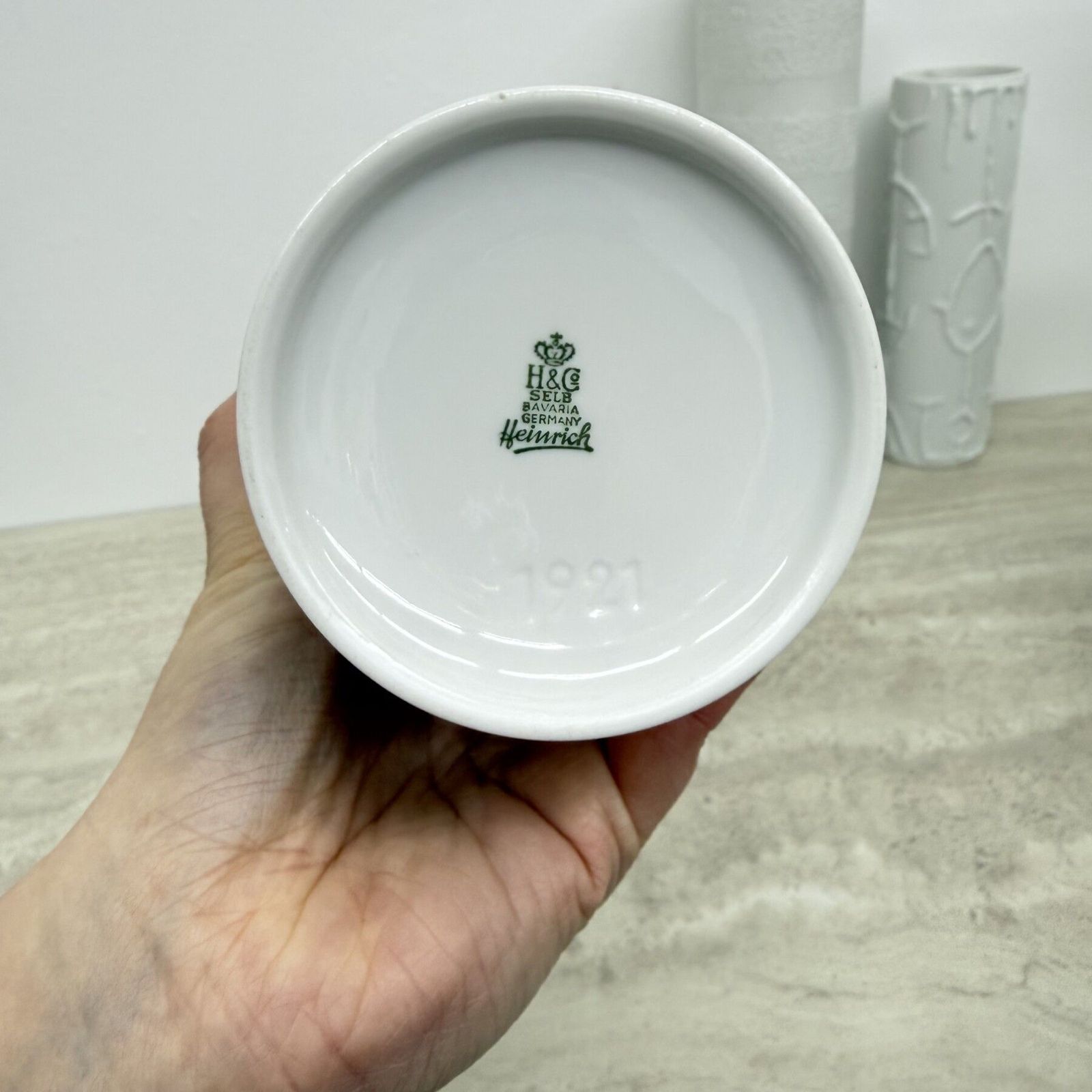 705.0 Set Of 6 Biscuit Porcelain Vases , 1970s photo