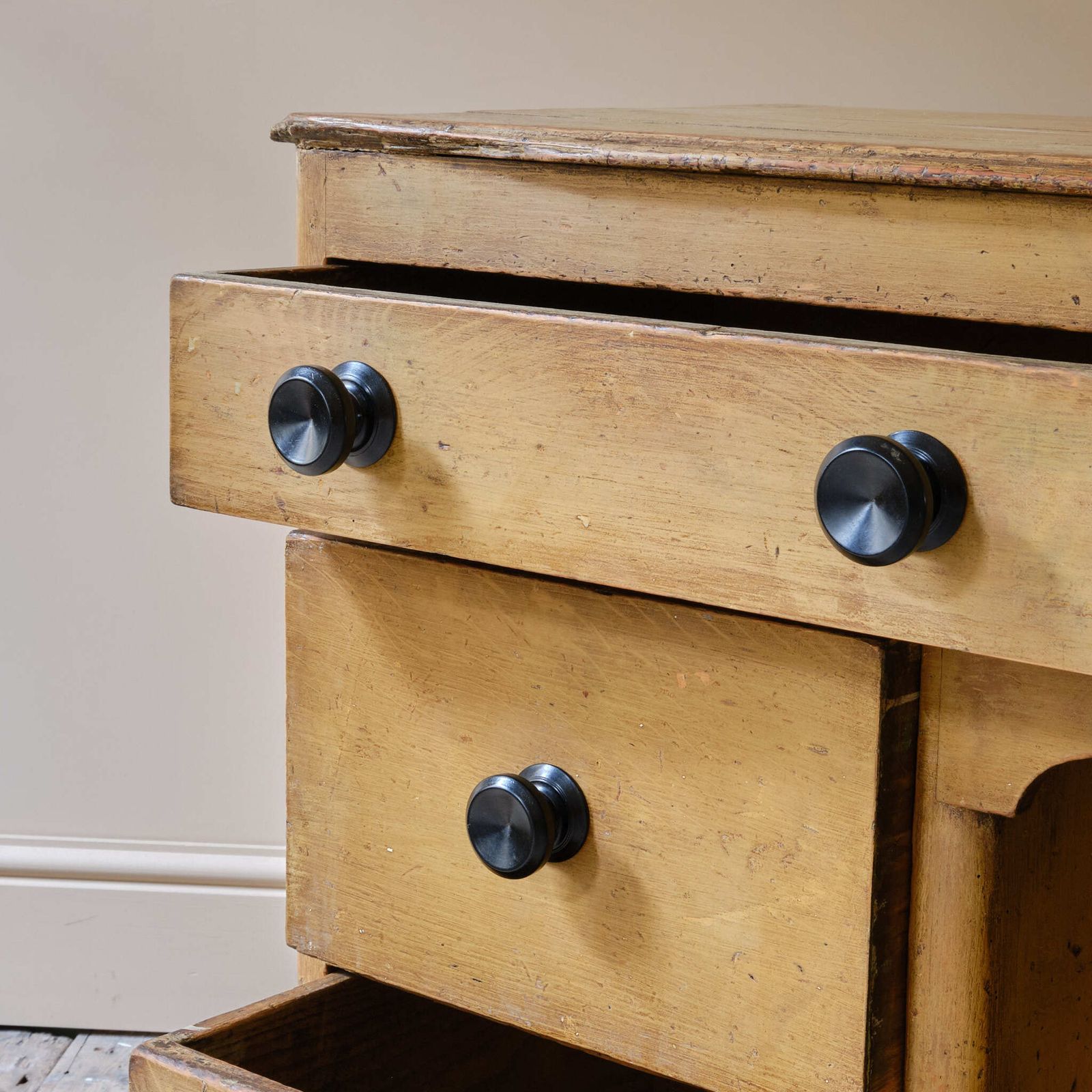 Furniture 19th Century Painted Pine Dog Kennel Dresser photo