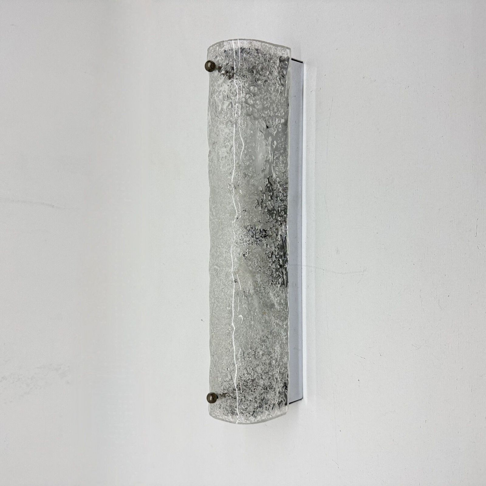 Vintage Ijsglas Wandlamp, Jaren 1970