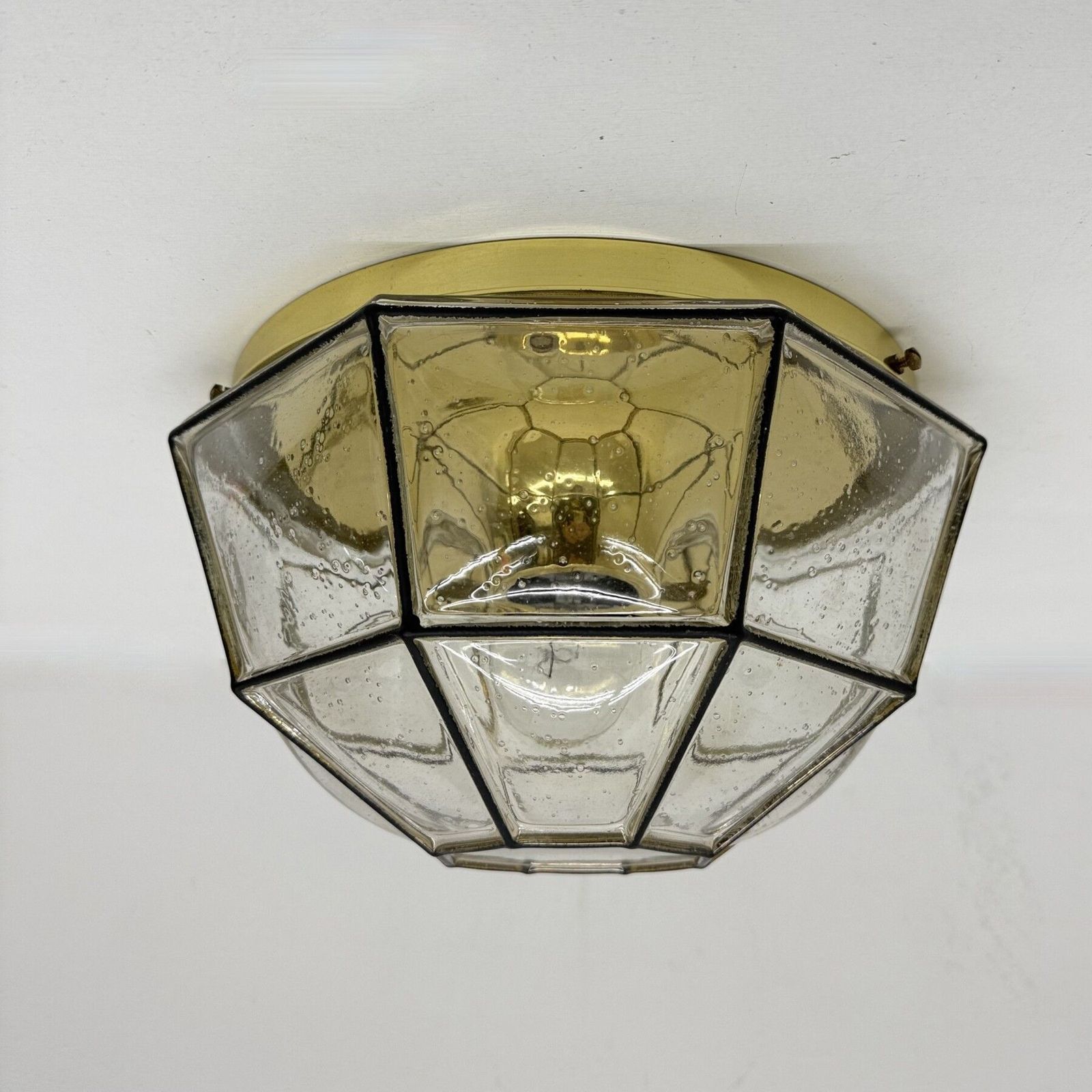 Limburg Glashütte Plafondlamp, Jaren 1970 photo Verlichting
