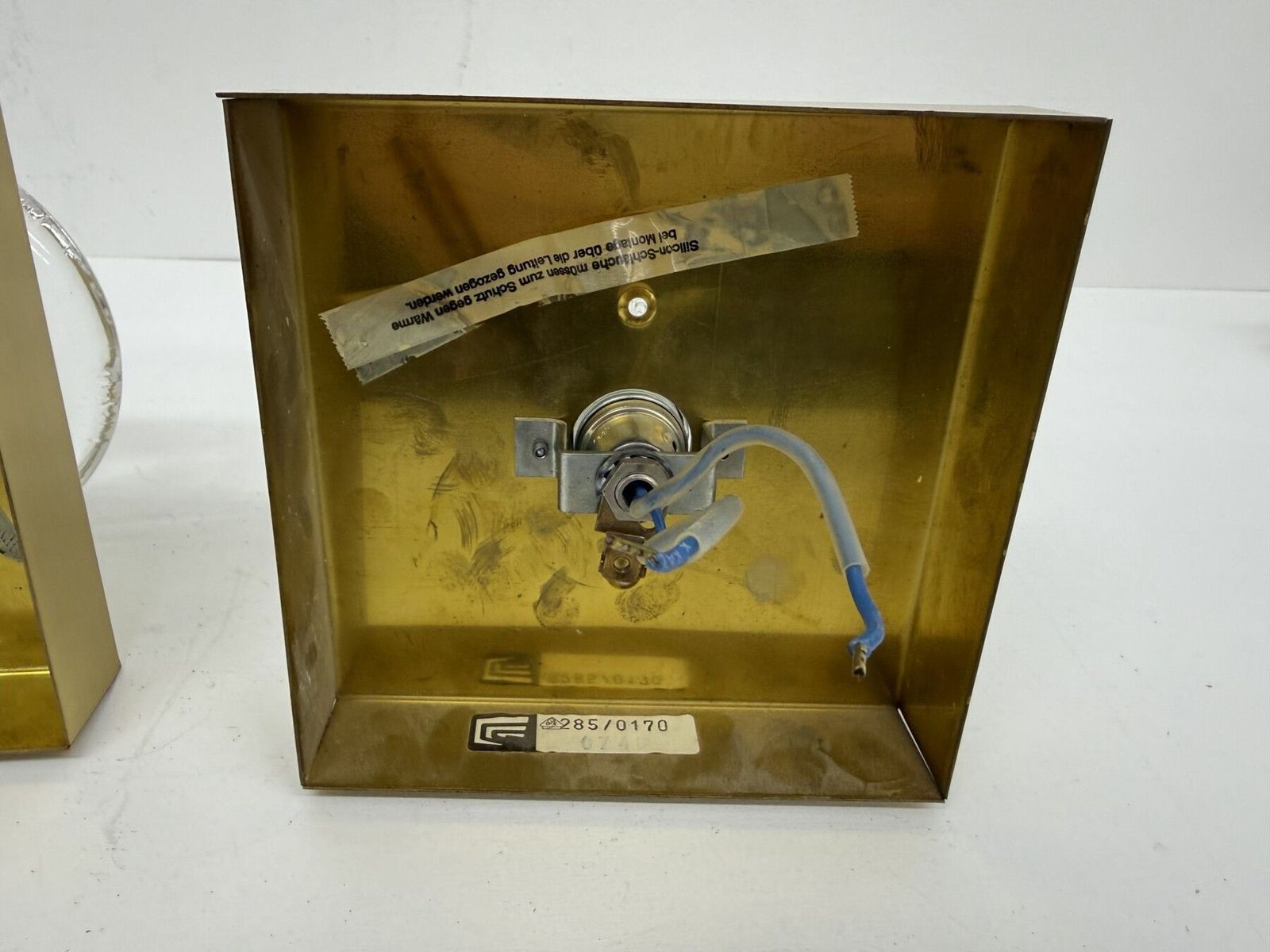Vintage Peill & Putzler Ijsglas Wandlamp, Jaren 1970 photo Verlichting