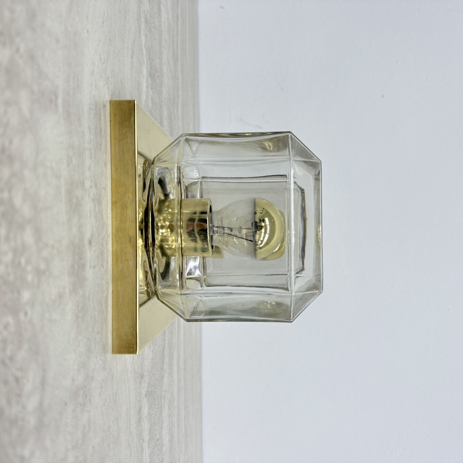 Verlichting Paar Limburg Glashütte Wandlampen, Jaren 1970 photo