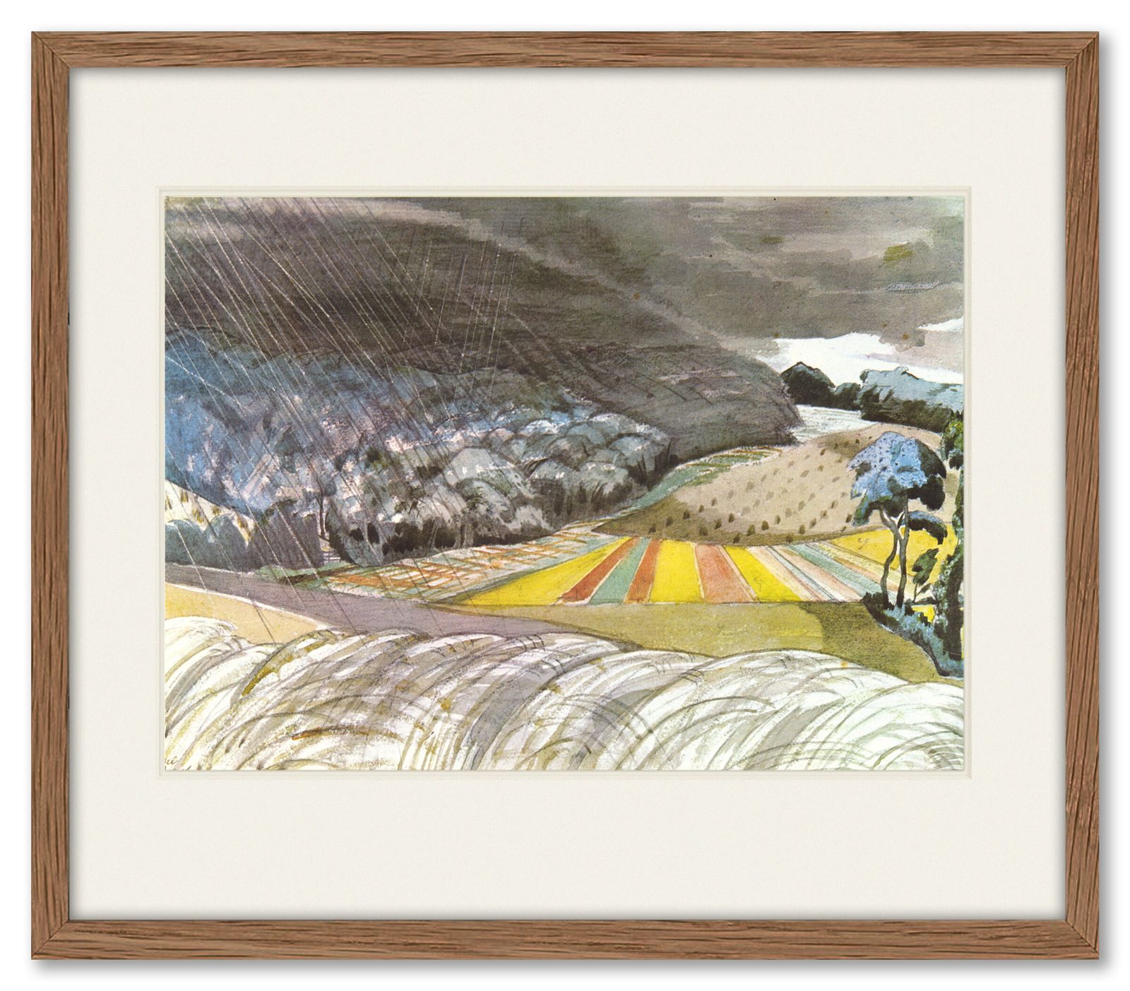 Fine Framed 1960s Print Of Important Early Work By British Surrealist Paul Nash