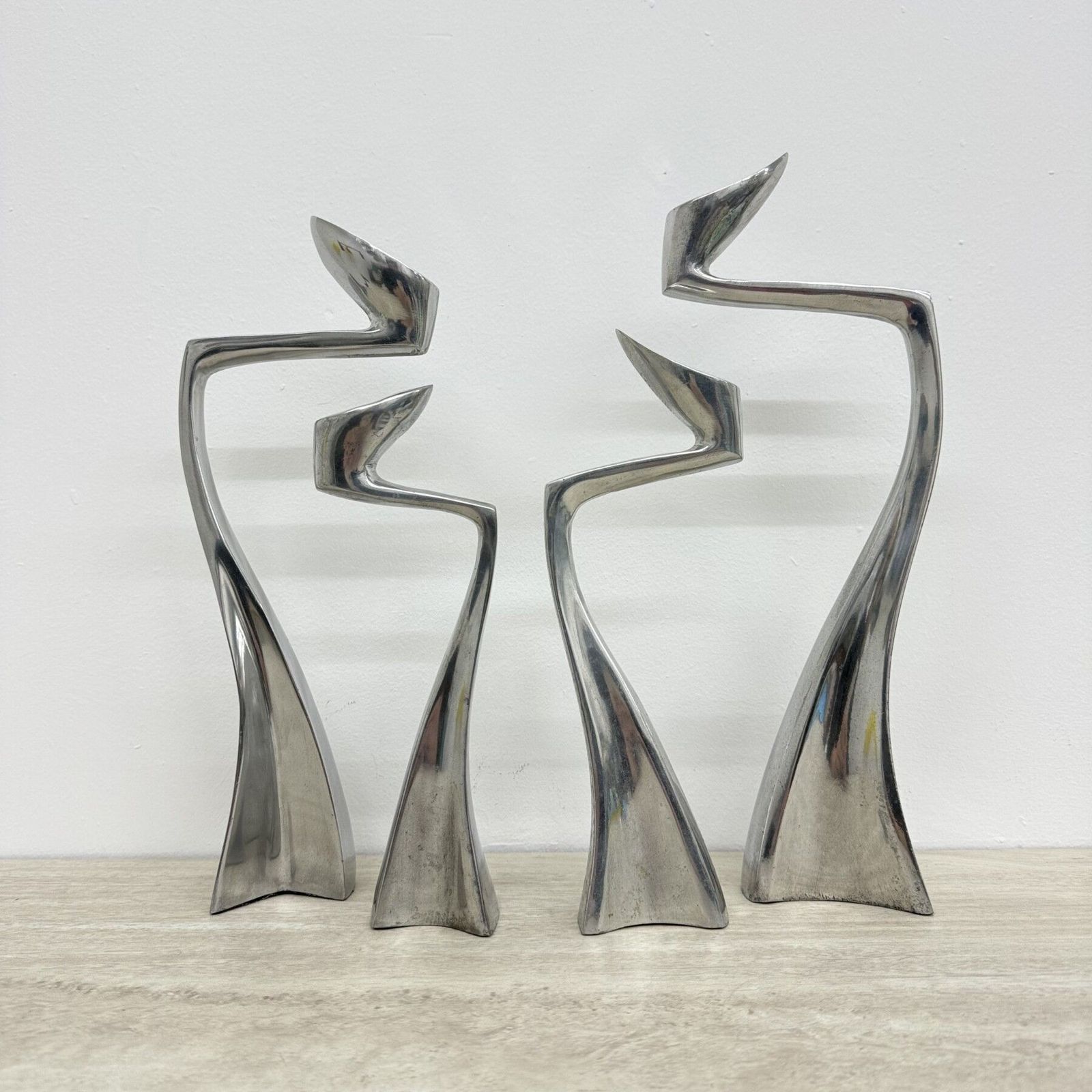Scp ‘Swan’ / ‘Arclumis’ Candlesticks By Matthew Hilton, 1986 photo vintage