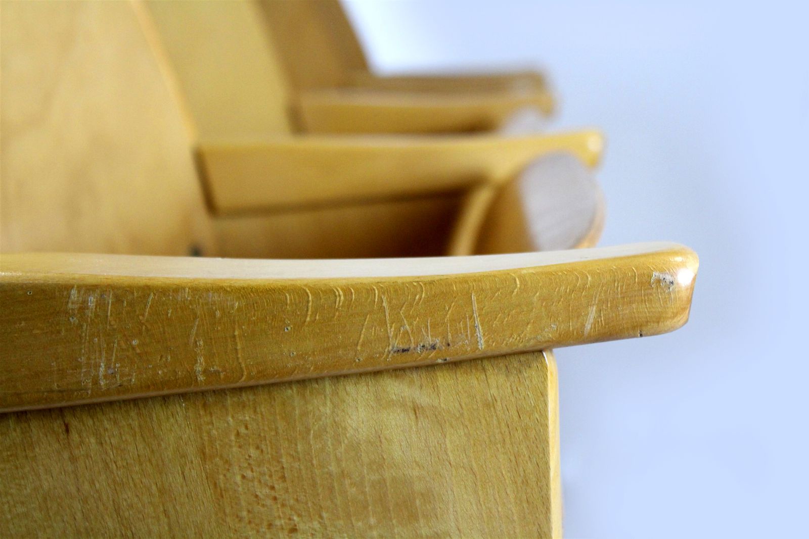 photo furniture Vintage Cinema Chairs From Ton, 1960s, Set Of 7