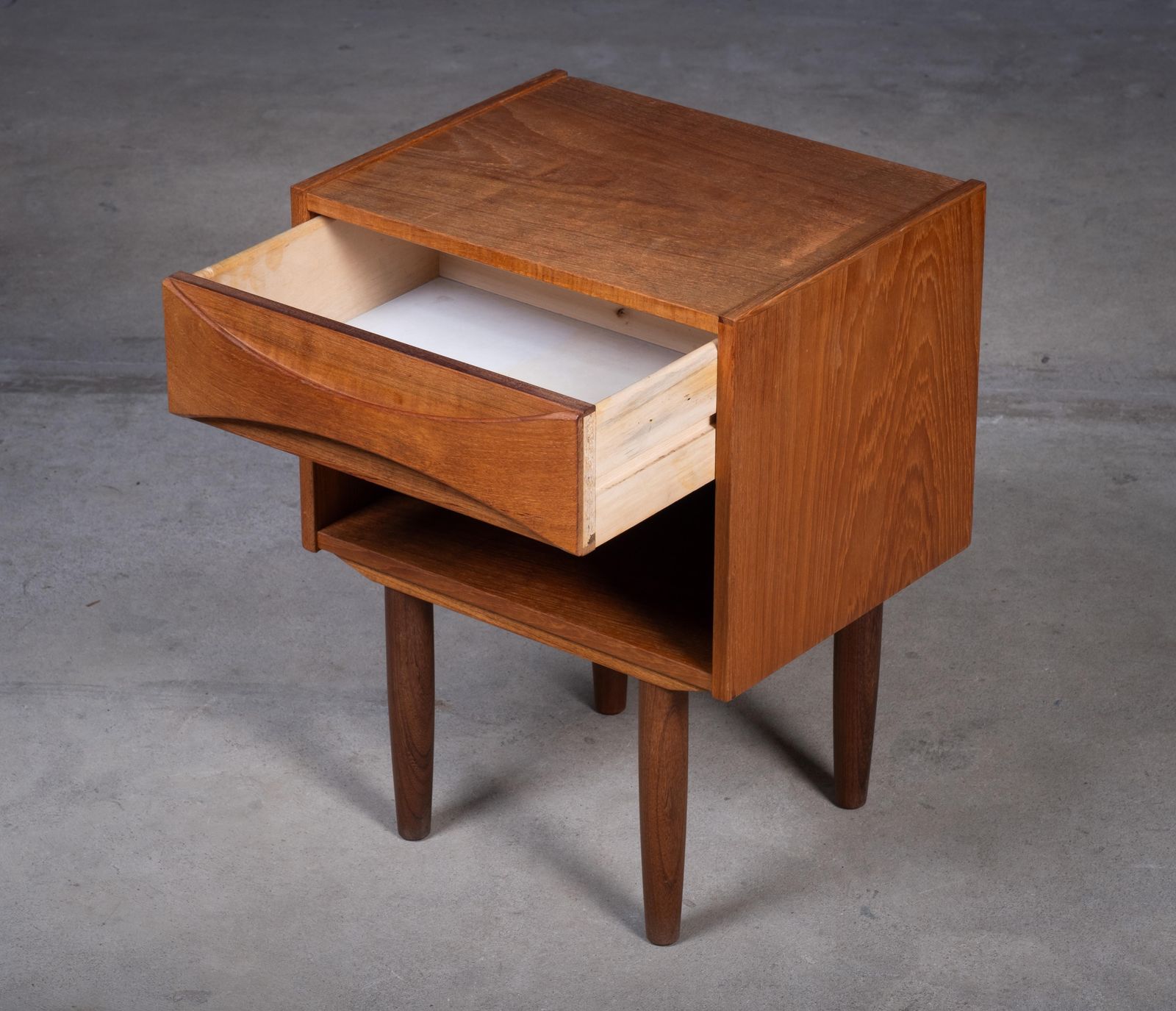 Teak Bedside / Side Table By Niels Clausen, 1960s photo Furniture