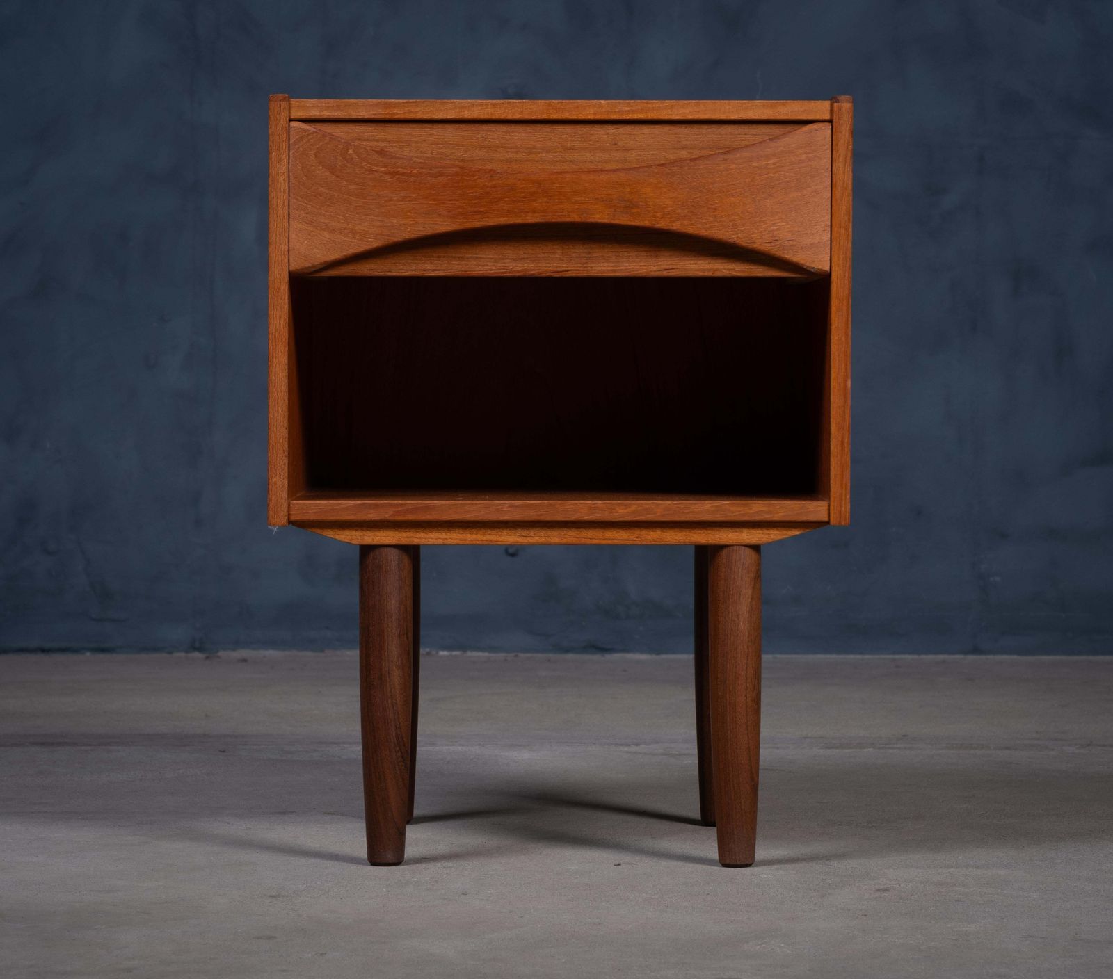 Teak Bedside / Side Table By Niels Clausen, 1960s photo vinterior