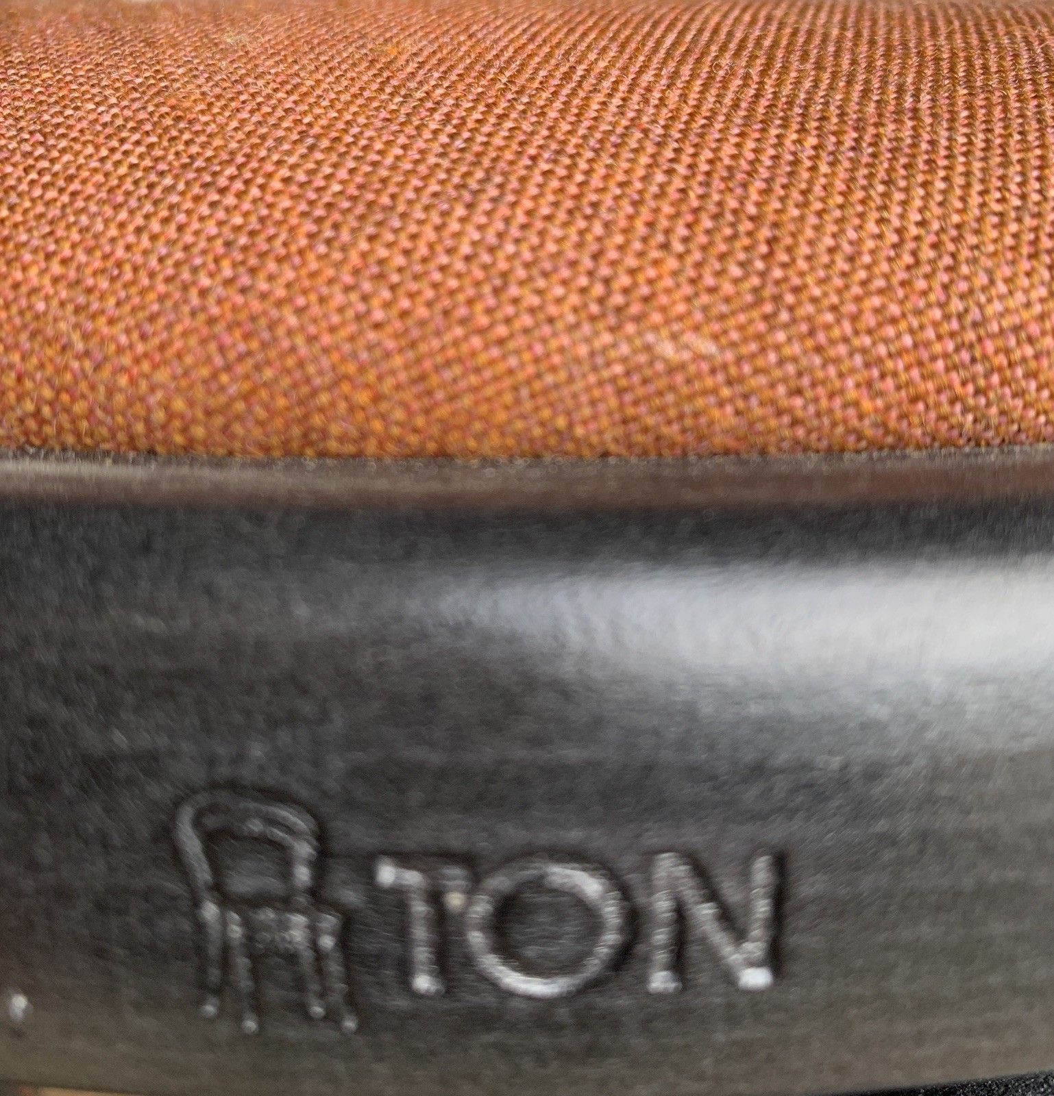 Pair Of Ton No.60 Ebonised Beechwood Stools Terracotta Seats Thonet Heritage photo furniture