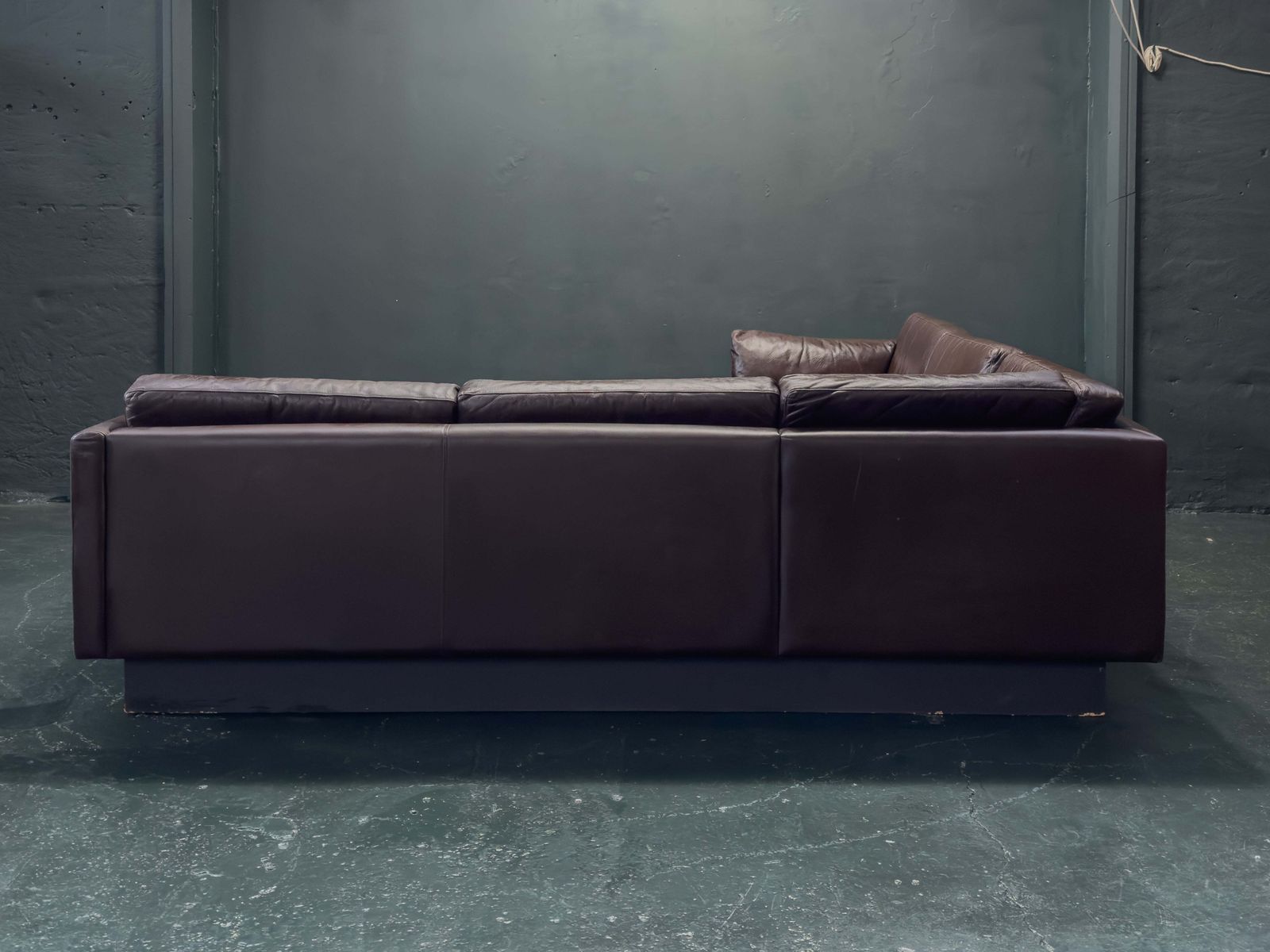 Brown Leather Corner Sofa By Thams Denmark photo for sale