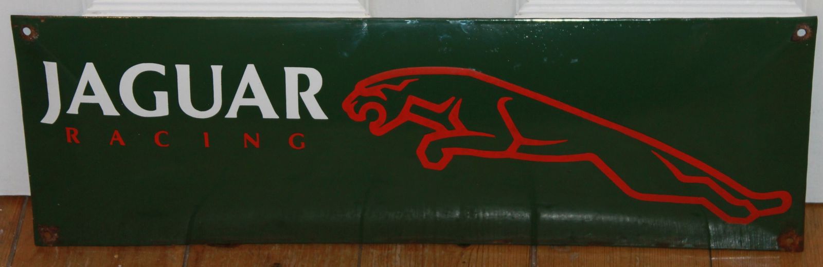 Jaguar Garage Auto Advertising Porcelain Sign Leaper Frederick Gordon Crosby E Type Xjs Car Workshop photo vinterior