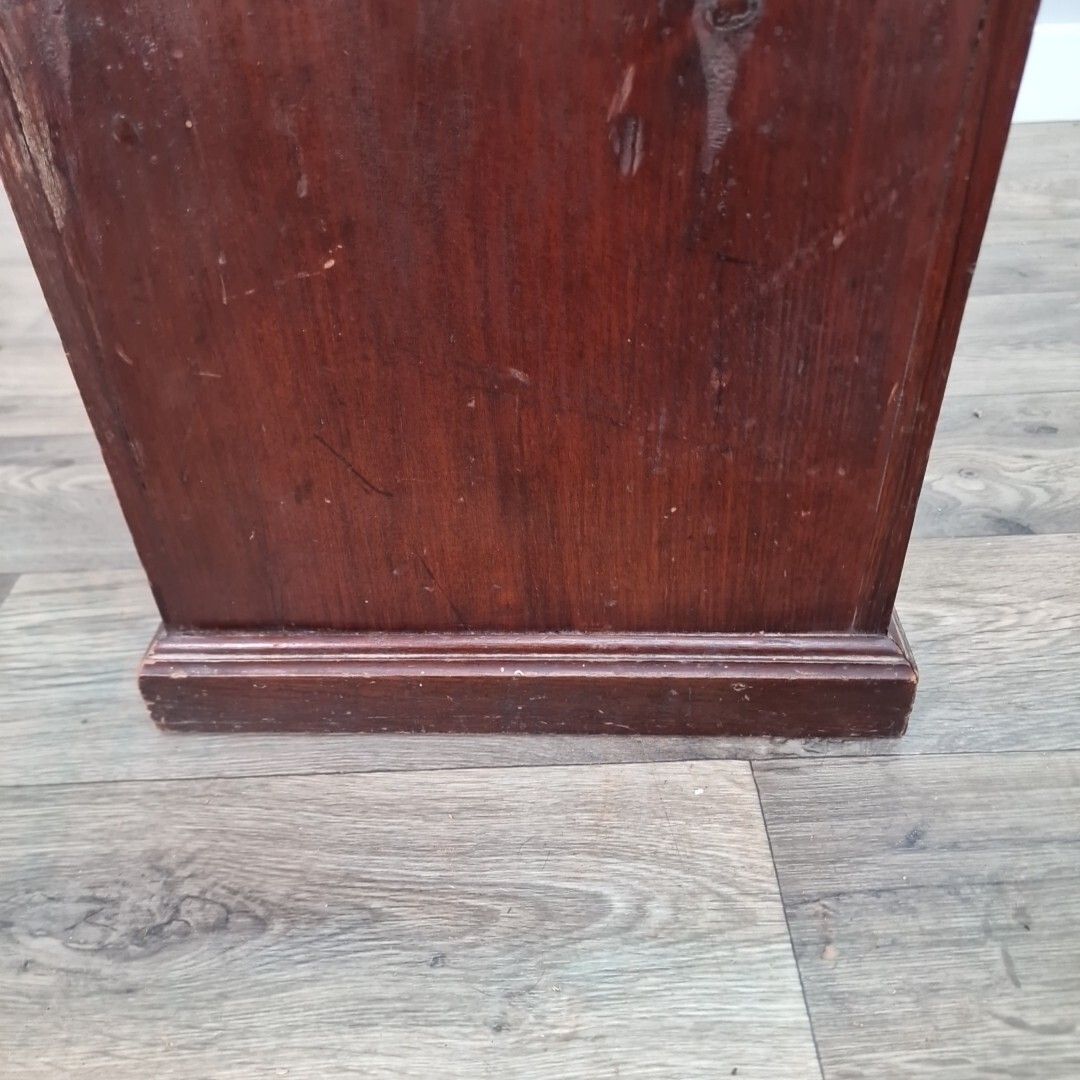 90.0 Antique Bedside Table Coal Scuttle Cabinet Wooden Purdonium Edwardian photo