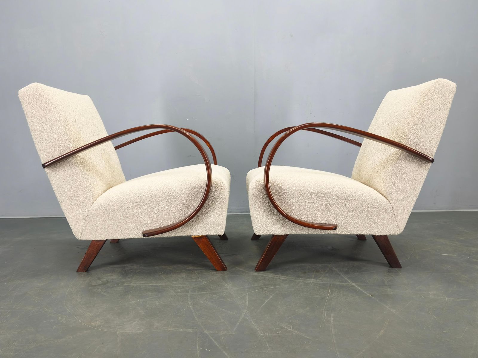 Pair Of Halabala Art Deco Armchairs, 1940s photo buy