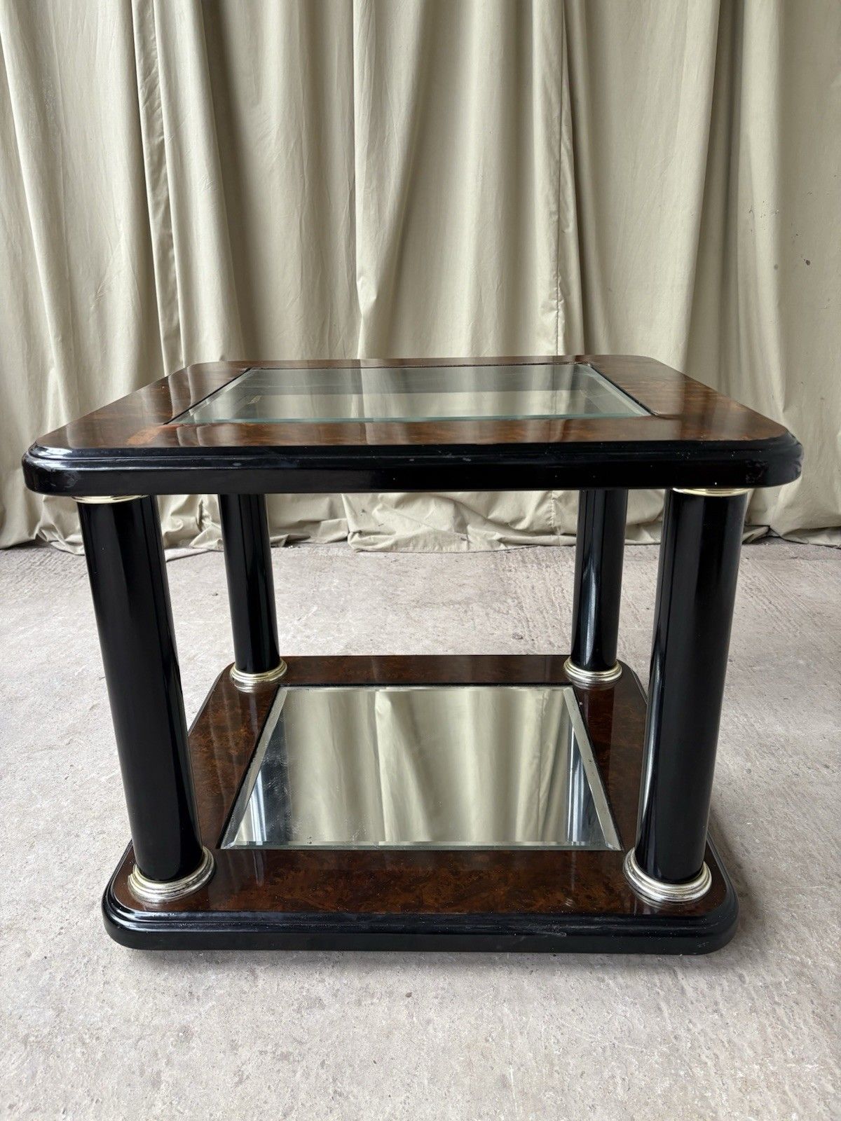 Vtg Late Mid Century Hollywood Regency Style Side Table Italian Retro R1086 photo Furniture