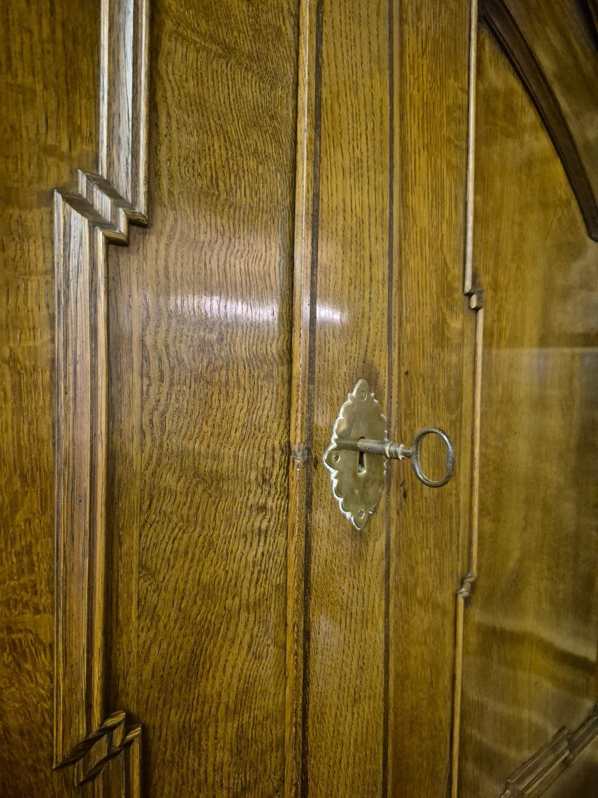 photo for sale A Magnificent Danish 18th Century Baroque Bureau Cupboard Chest "Chatol"