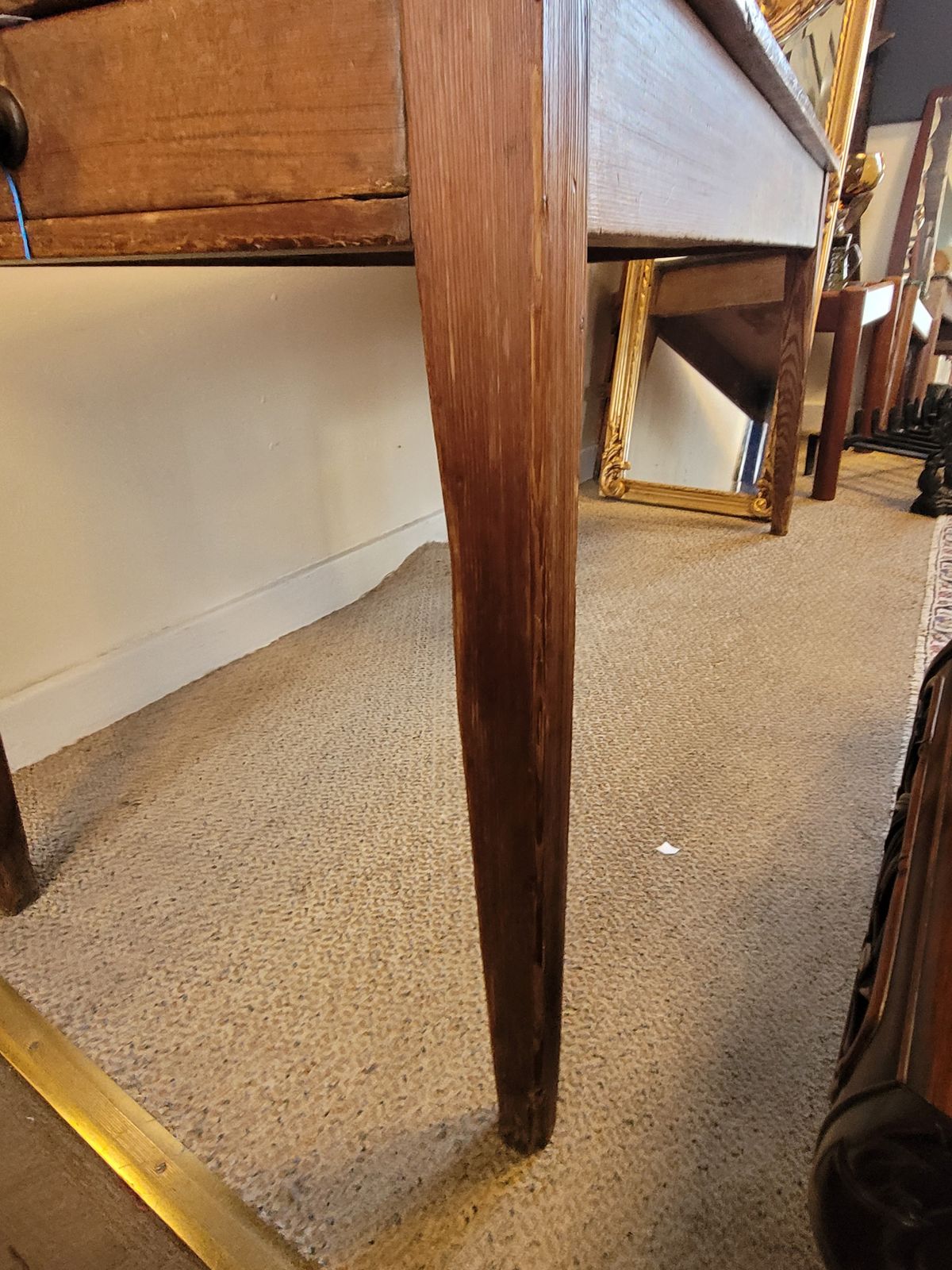 19th Century French Cherrywood / Fruitwood Farmhouse Table photo Furniture