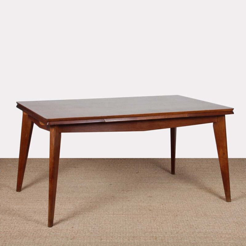 Extendable Rectangular Dining Table From The 1950s