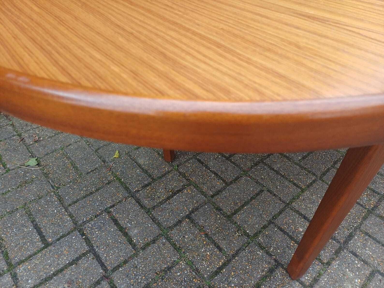 photo for sale Late 1970s Retro Extending Dining Table Sculptural Scandinavian Style Exceptional Quality Solid Wood Base Near Perfect Free Hand Delivery