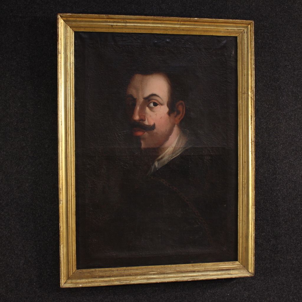 photo buy Antique Spanish Painting Portrait Of A Gentleman From The 18th Century