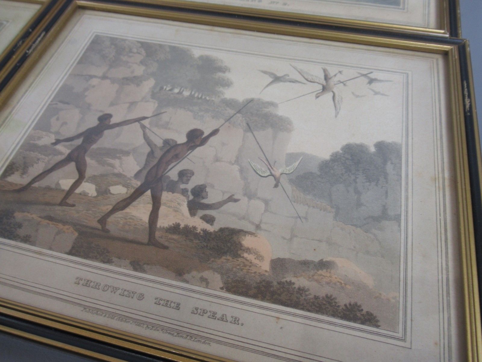 1813 M Dubourg Set 4 Prints New South Wales Indigenous Scenes Aquatint Antique photo buy