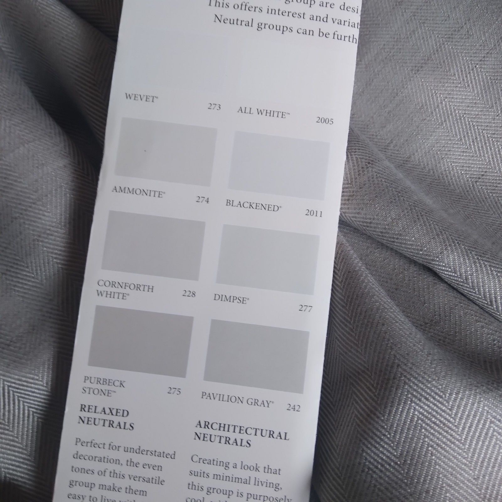 Grey Herrigbone Single Door Curtain Blackout 153 X 90 Inch Weighted Bespoke photo Home Fixtures