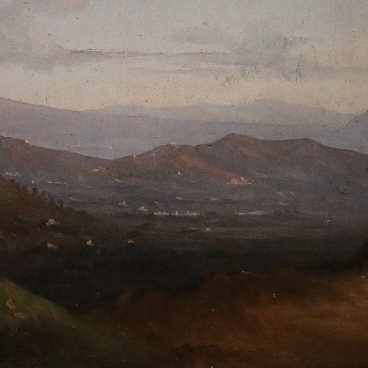 Panoramic View Of Naples, Oil Painting On Canvas, 19th Century, Framed photo for sale