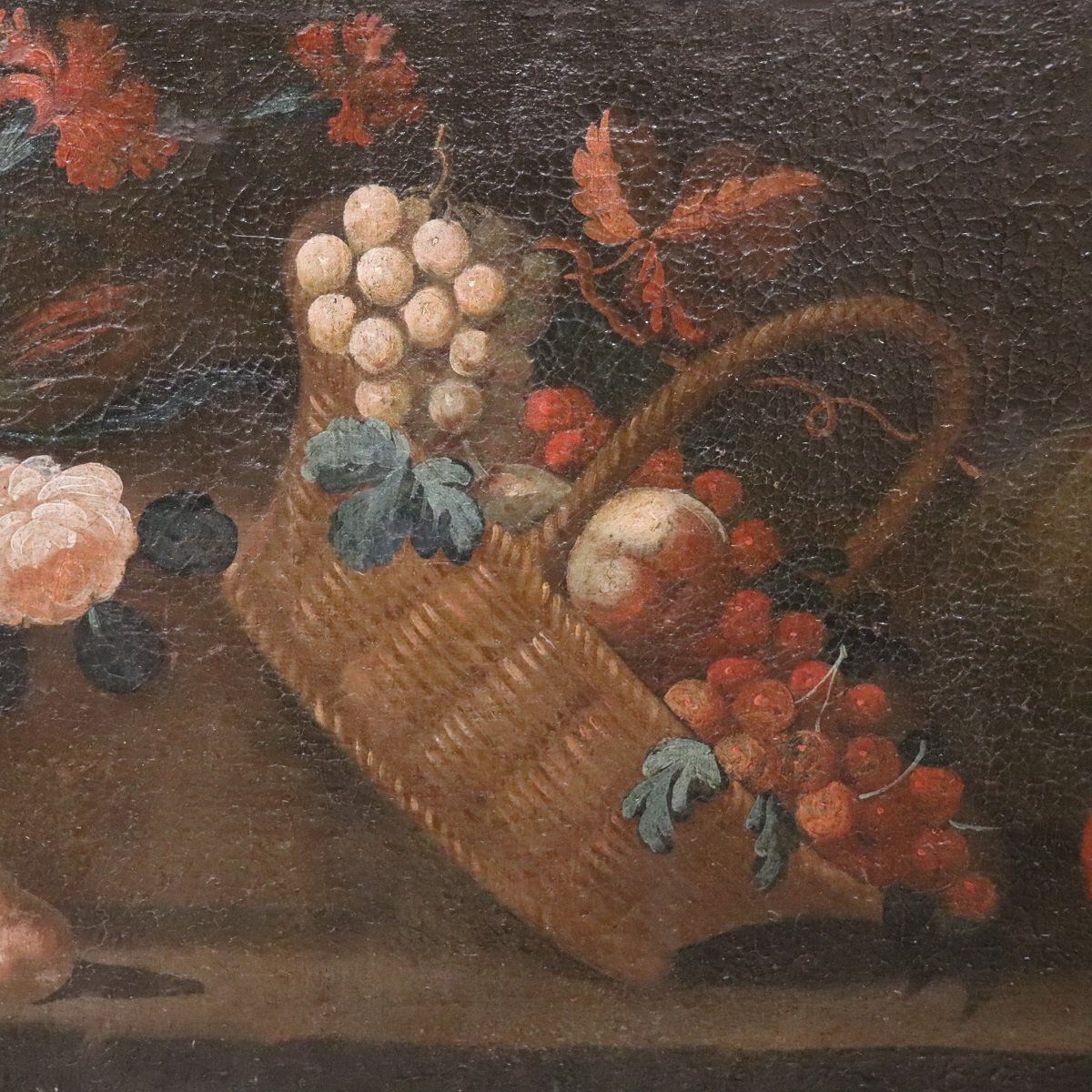Still Life With Flowers And Fruits, 1700s, Oil On Canvas photo buy