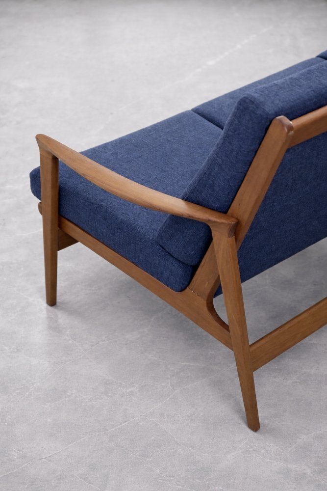 Vintage Australische Teakhouten Bank En Stoelen Van Parker Furniture, Ca. Jaren 1950, Set Van 3 photo vinterior