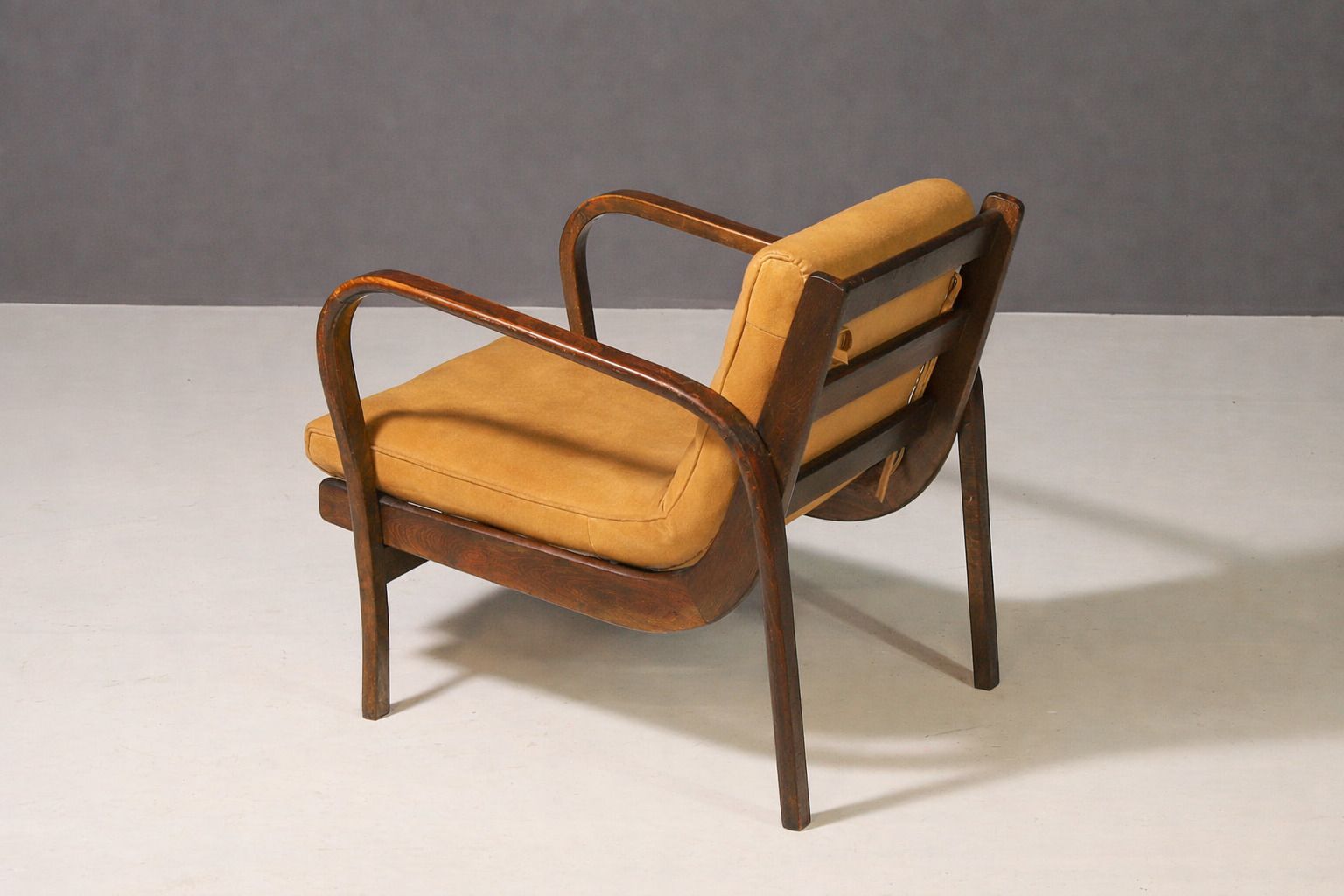 photo for sale Koželka & Kropáček Armchair, 1940s, Silver Medal – Milan Triennale 1946, Restored Bentwood Frame