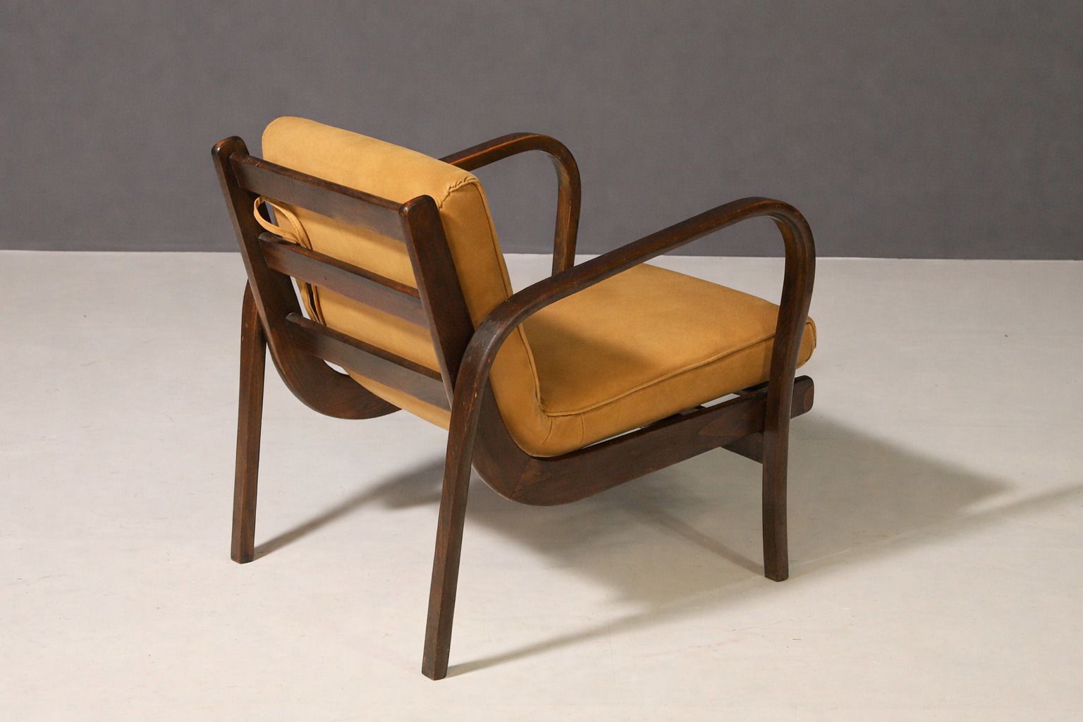 Furniture Koželka & Kropáček Armchair, 1940s, Silver Medal – Milan Triennale 1946, Restored Bentwood Frame photo