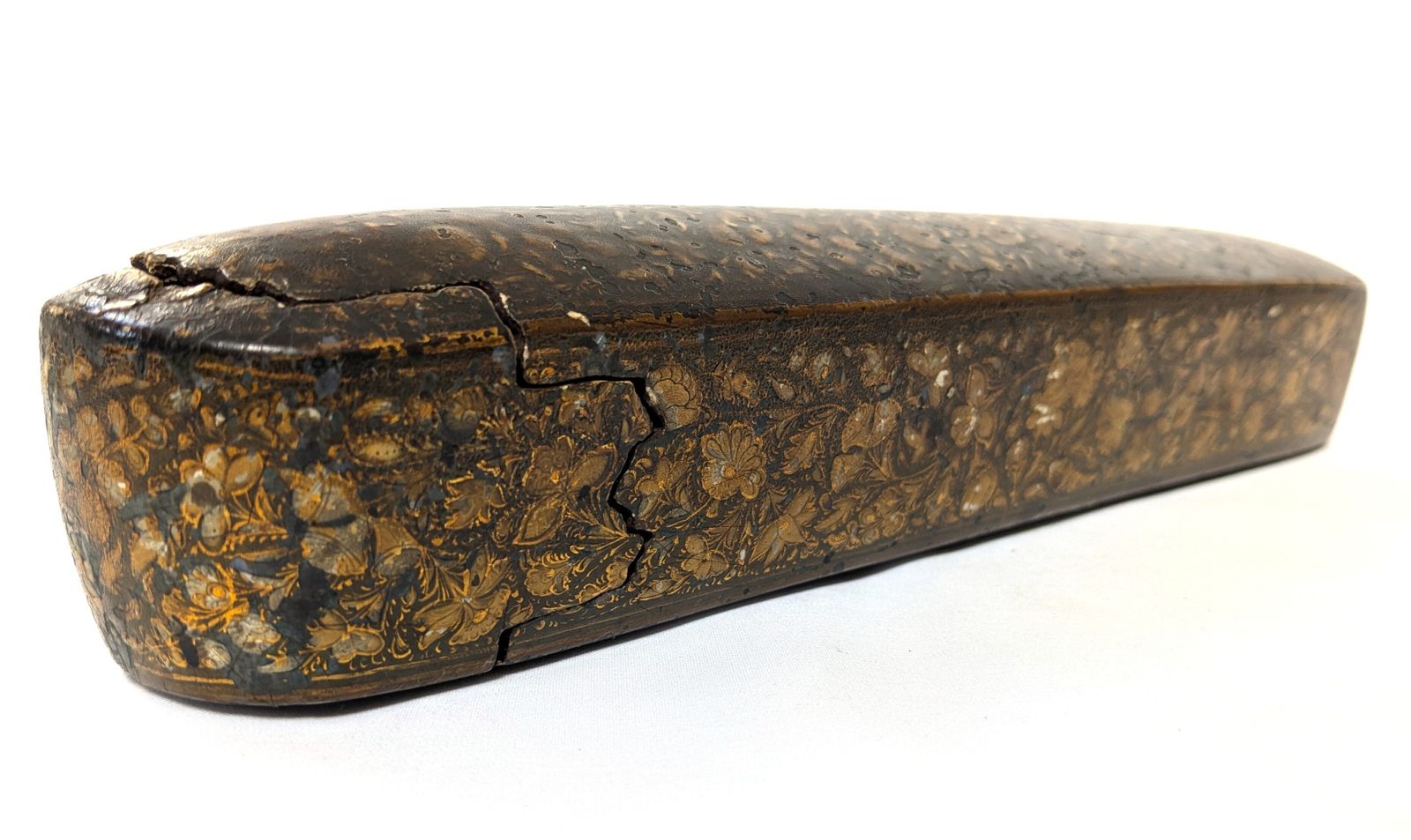 Antique Islamic Kashmiri Hand Painted Lacquered Pen Case Qalamdan photo Home Decor