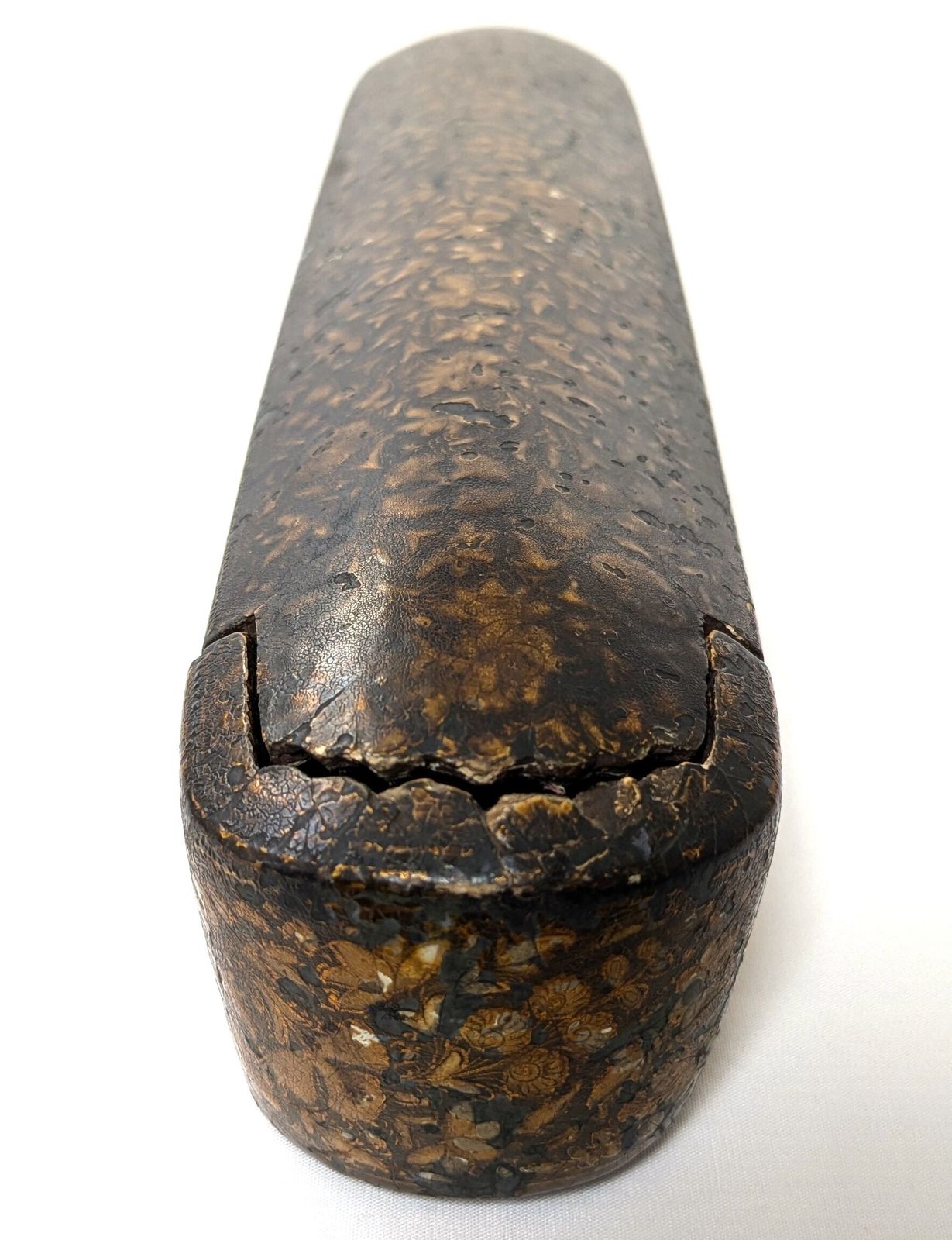 Antique Islamic Kashmiri Hand Painted Lacquered Pen Case Qalamdan photo vinterior