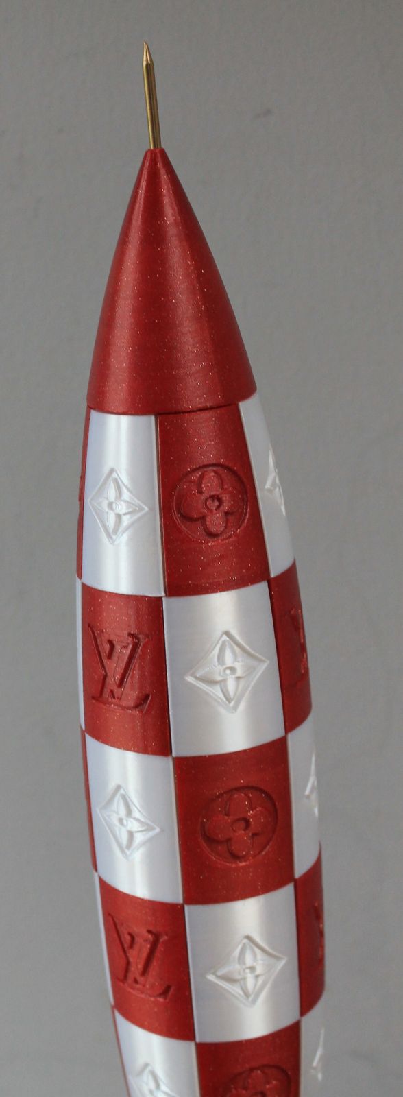 Rare Louis Vuitton Monogram Mascot Large Rocket Shop Window Art Advertising Sign Lv Space Press Rocket French Object Interior Design Vivienne Doudou photo 295.0