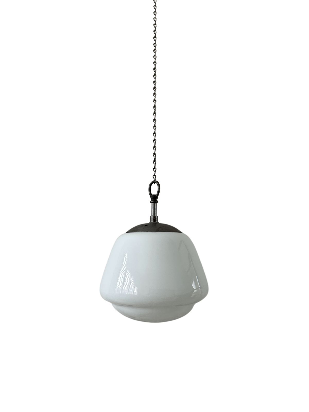 Run Set Vintage Acorn Shaped Church Opaline Milk White Glass Ceiling Pendant Light Lamp photo 995.0