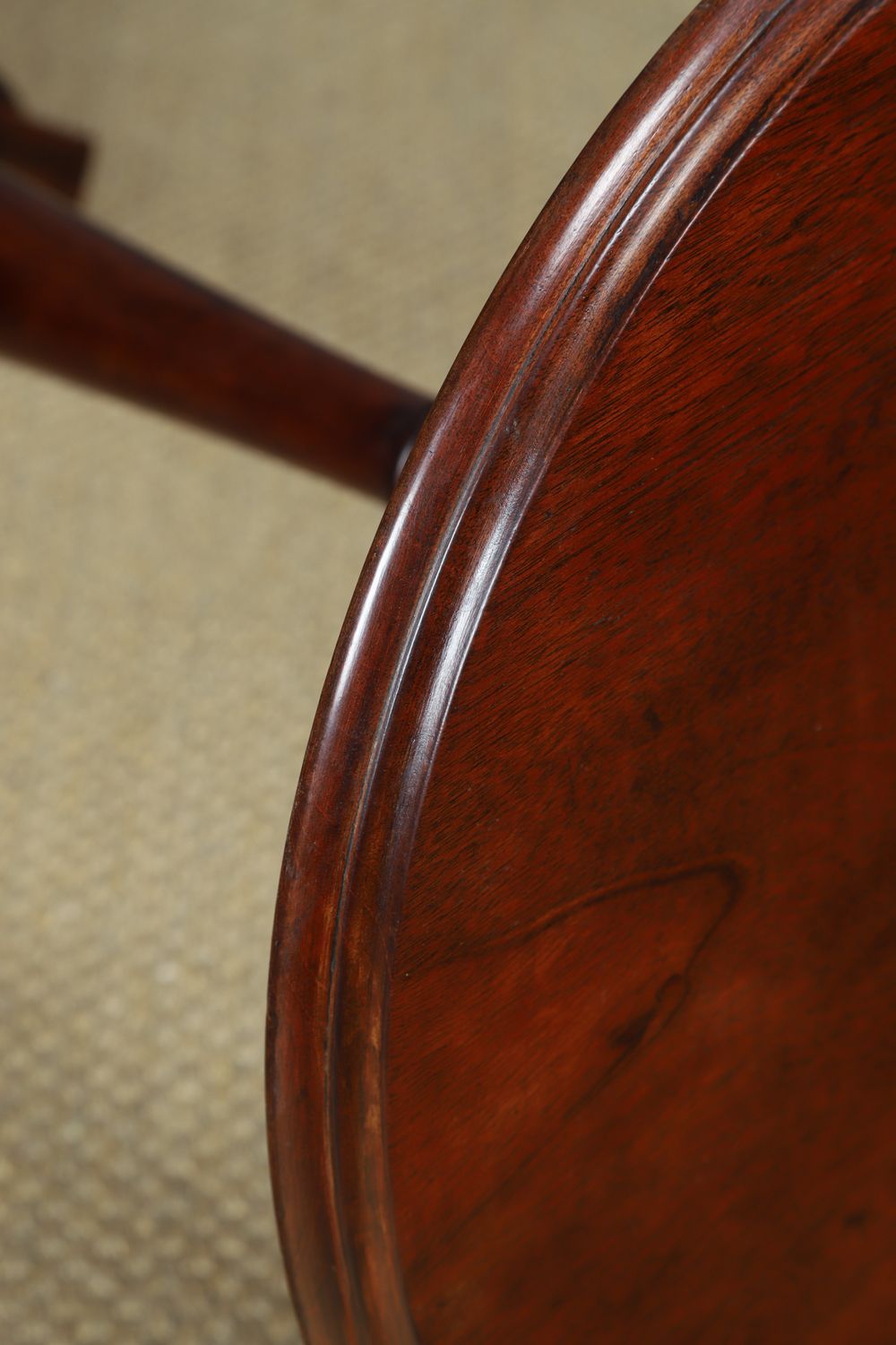 photo buy Small Antique English William IV Mahogany Circular Round Wine / Centre / Occasional / Lamp Pedestal Table (Circa 1835)