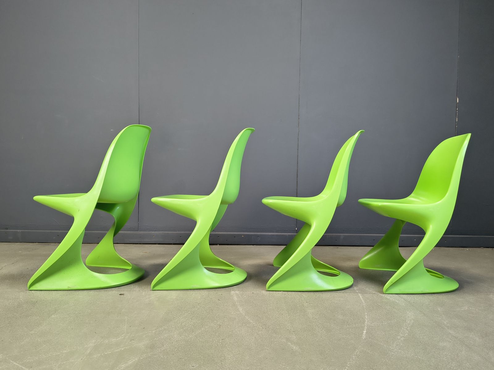 Set Of 4 Casalino Dining Chair By Alexander Begge For Casala, 1970s photo Furniture