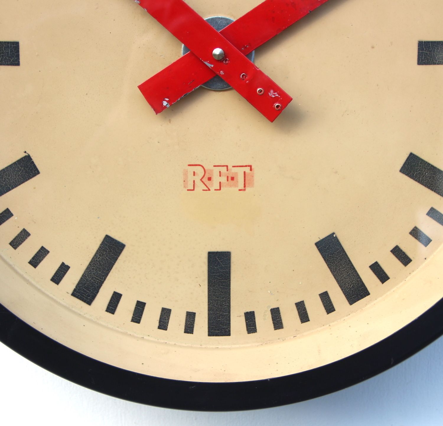 1950s East German Vintage Factory Wall Clock. Fully Guaranteed. London Timepiece photo vinterior