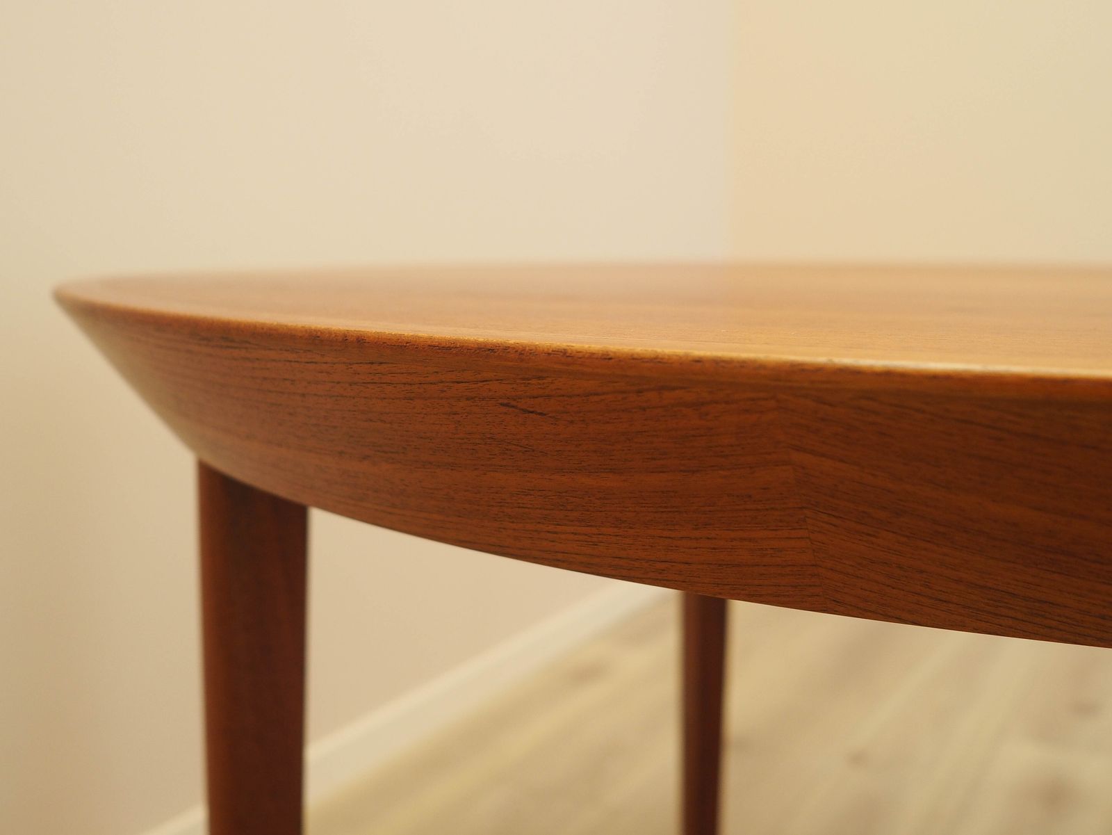 photo for sale Round Teak Table, Danish Design, 1960s, Manufacturer: Gudme Møbelfabrik, Designer: Ole Hald