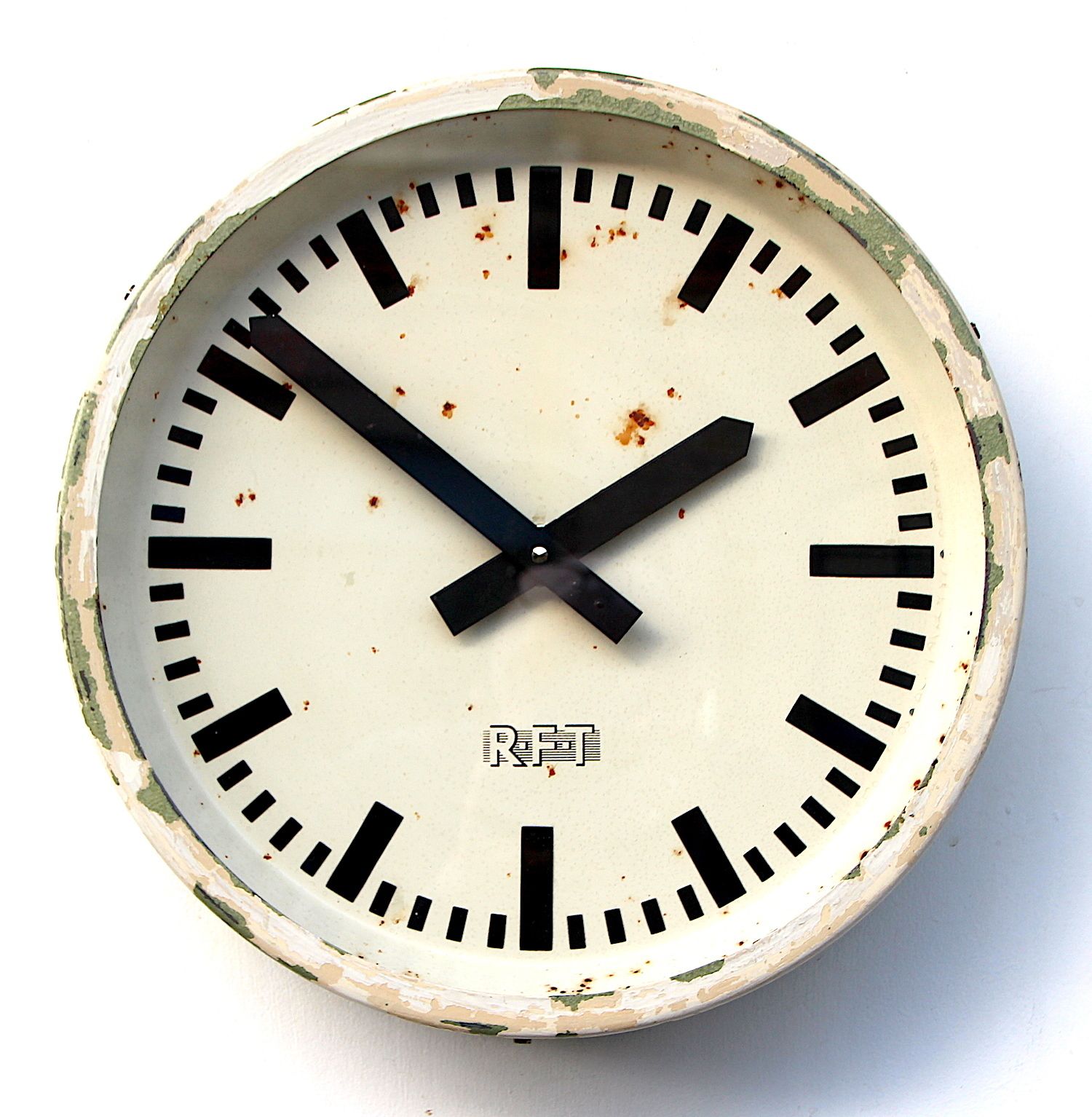 1960s East German Vintage Factory Wall Clock. Fully Guaranteed. London Timepiece. photo for sale