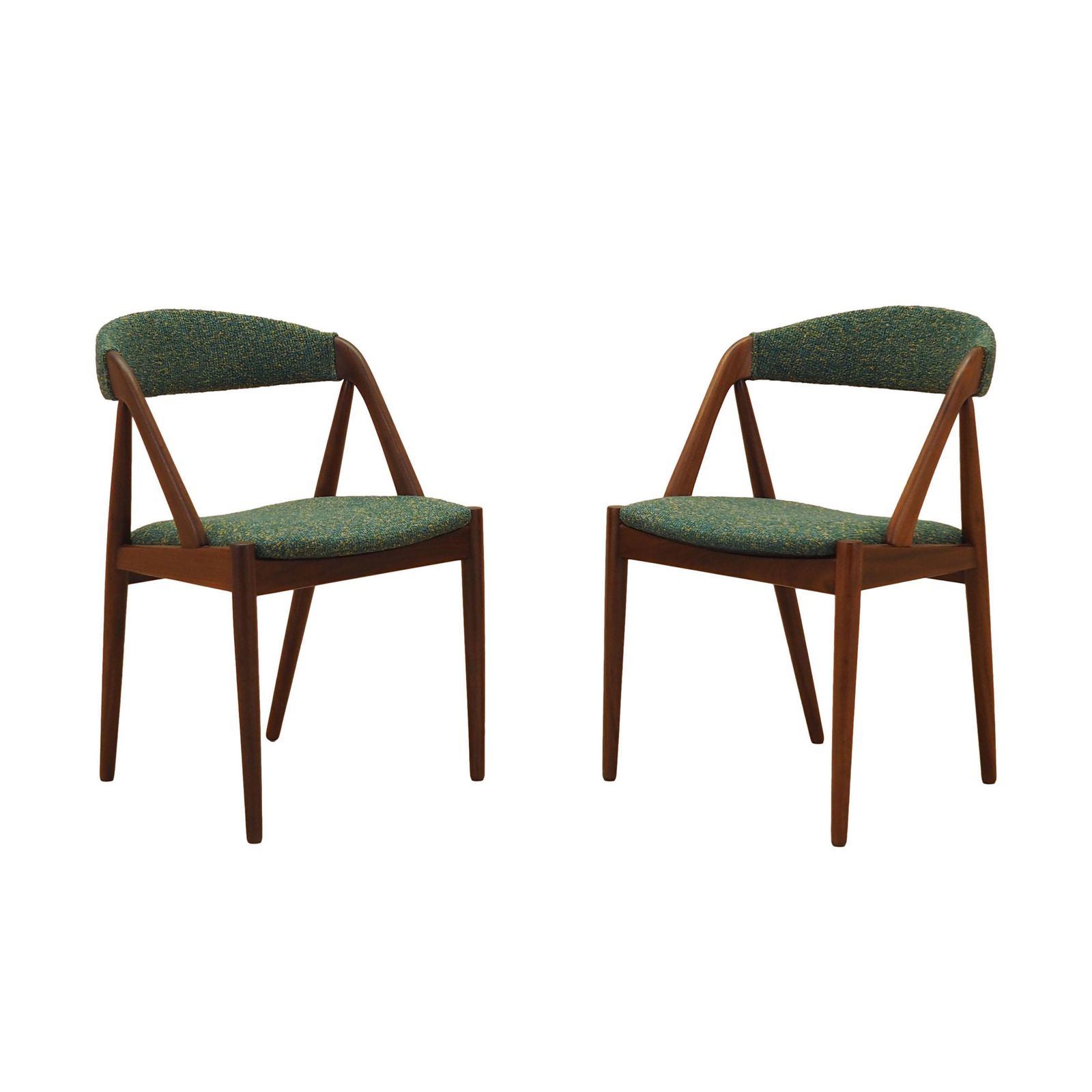 Set Of Two Teak Chairs, Danish Design, 1970s, Designer: Kai Kristiansen