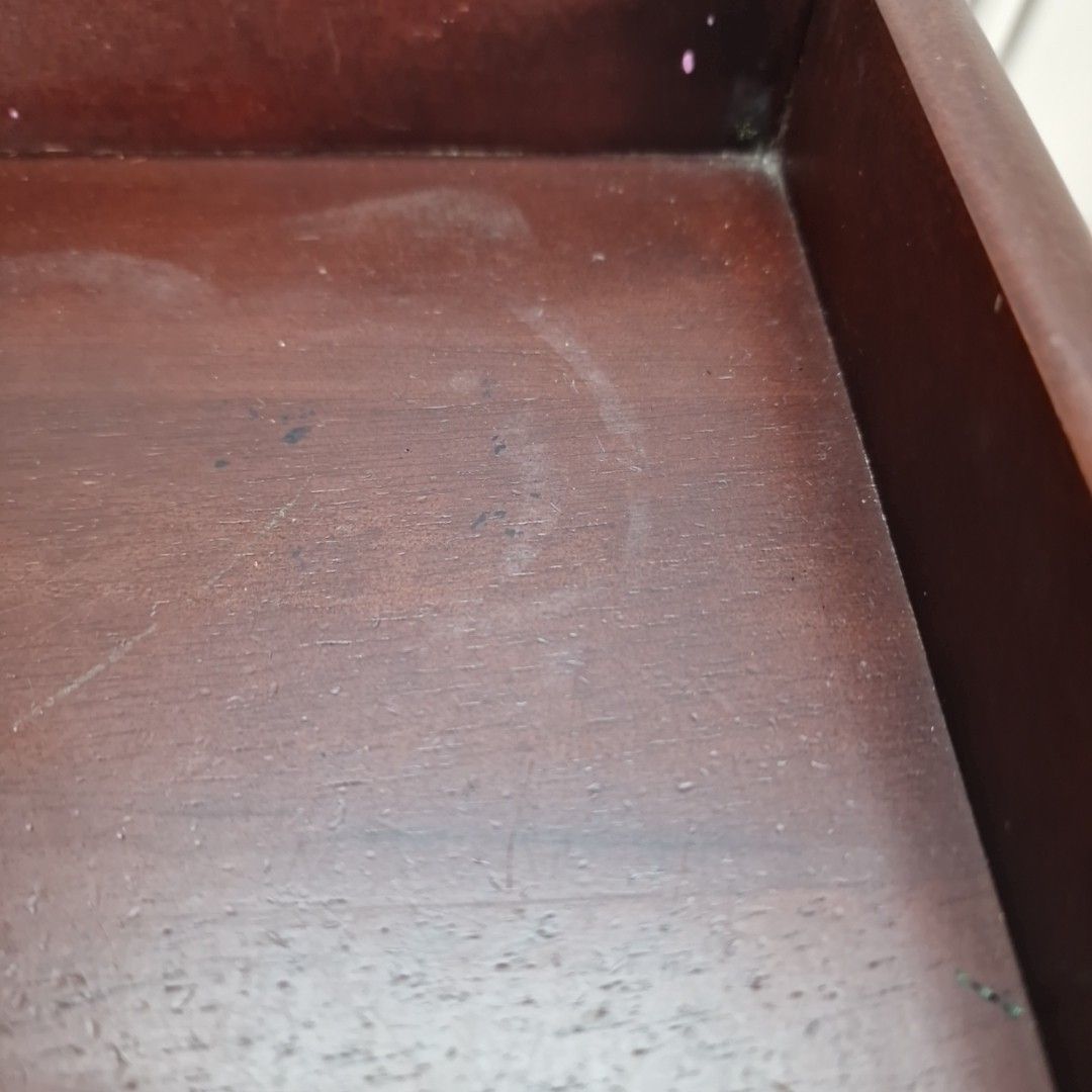 Vintage Telephone Side Table Tray Top Turned Wooden Whatnot Shelves Retro photo vinterior