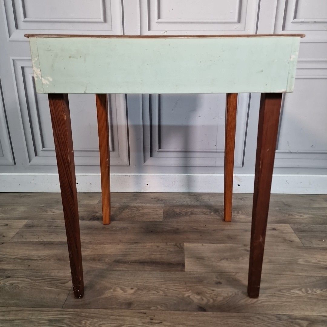 Vintage Writing Desk Sloped Top School Lift Lid Storage – Retro Children's Table photo Furniture