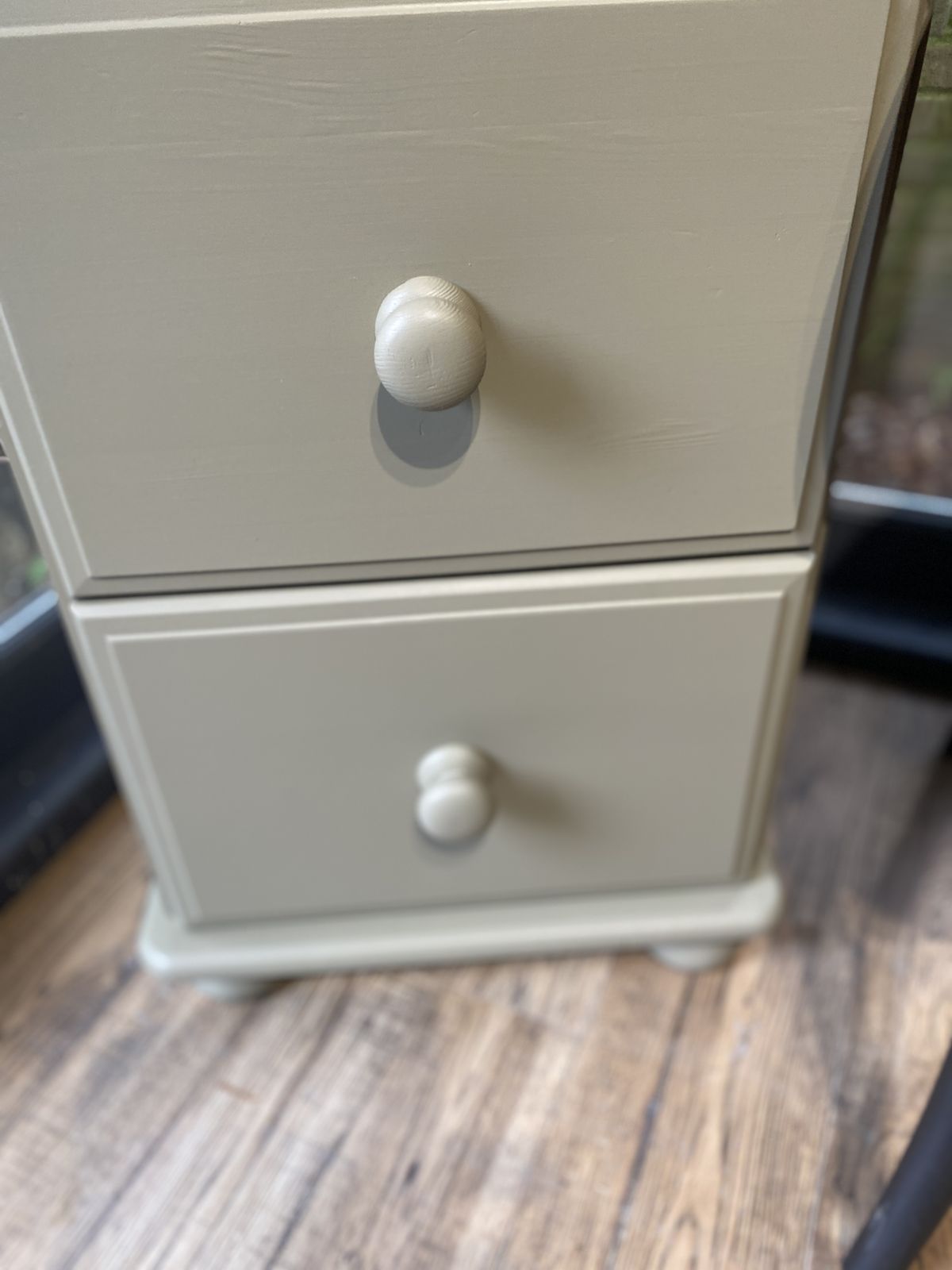 Hand Painted Green Chest Of Drawers: Solid Wood, Children's Room Decor photo furniture