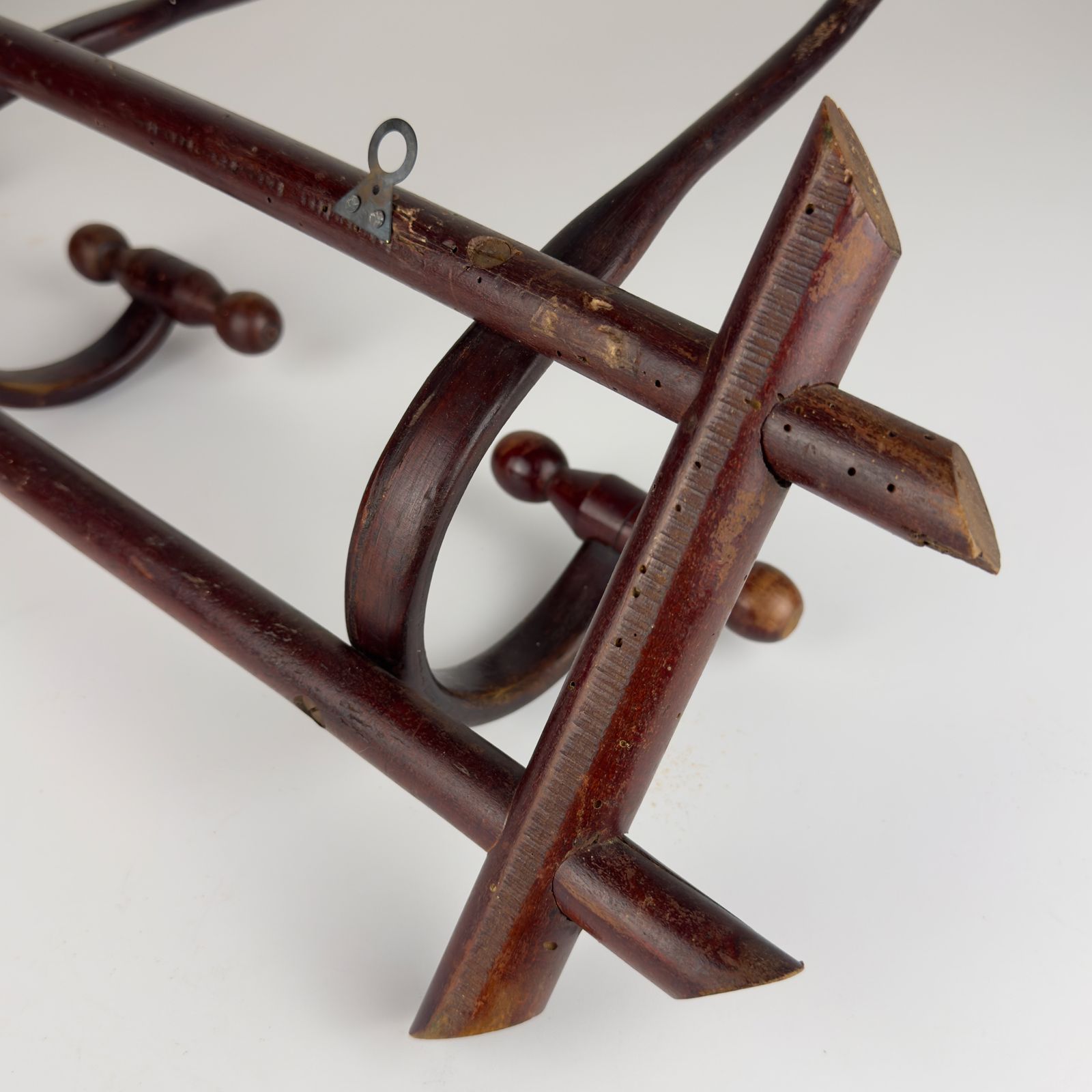 photo furniture Antique Wooden Coat Rack, Italy 1930s