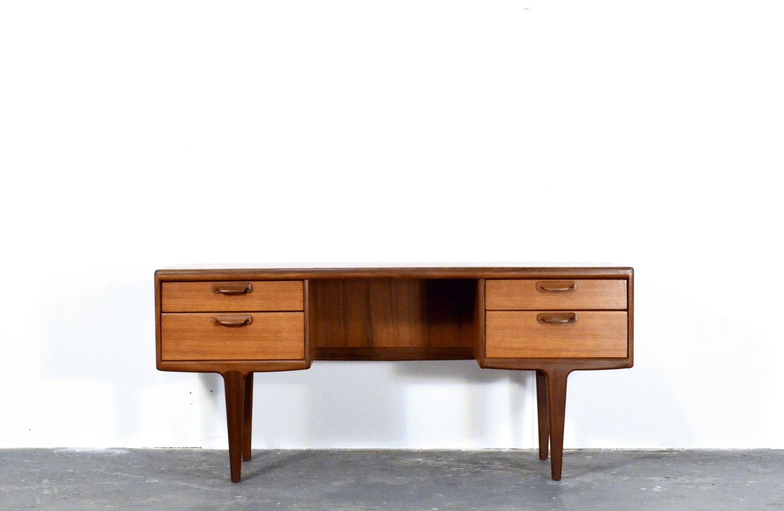 Vintage Midcentury Afromosia Desk From A. Younger Of Great Britain. Delivery. Modern / Danish Style. photo furniture