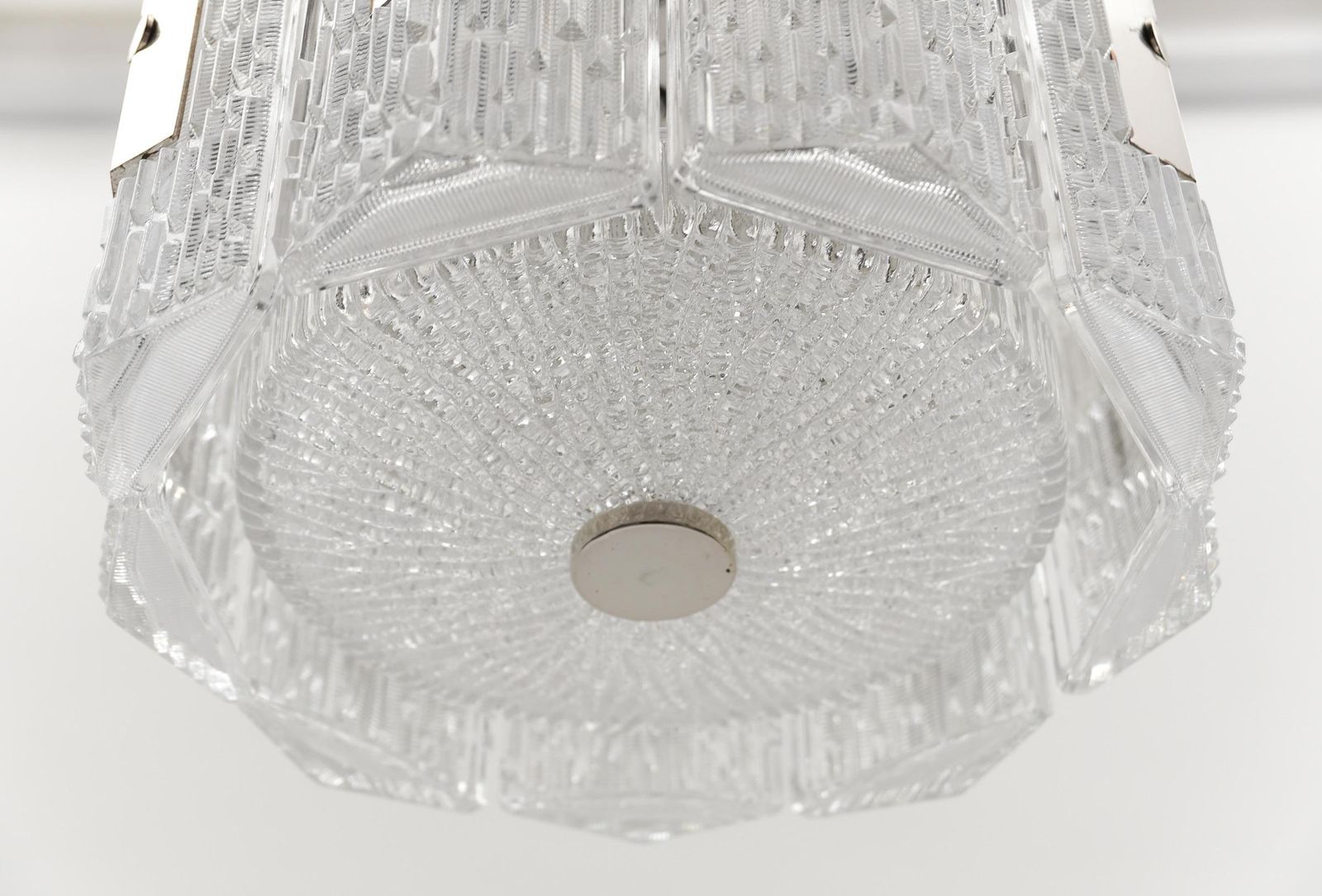 photo for sale Crystal Glass Chandelier By Kaiser Leuchten, 1960s Germany