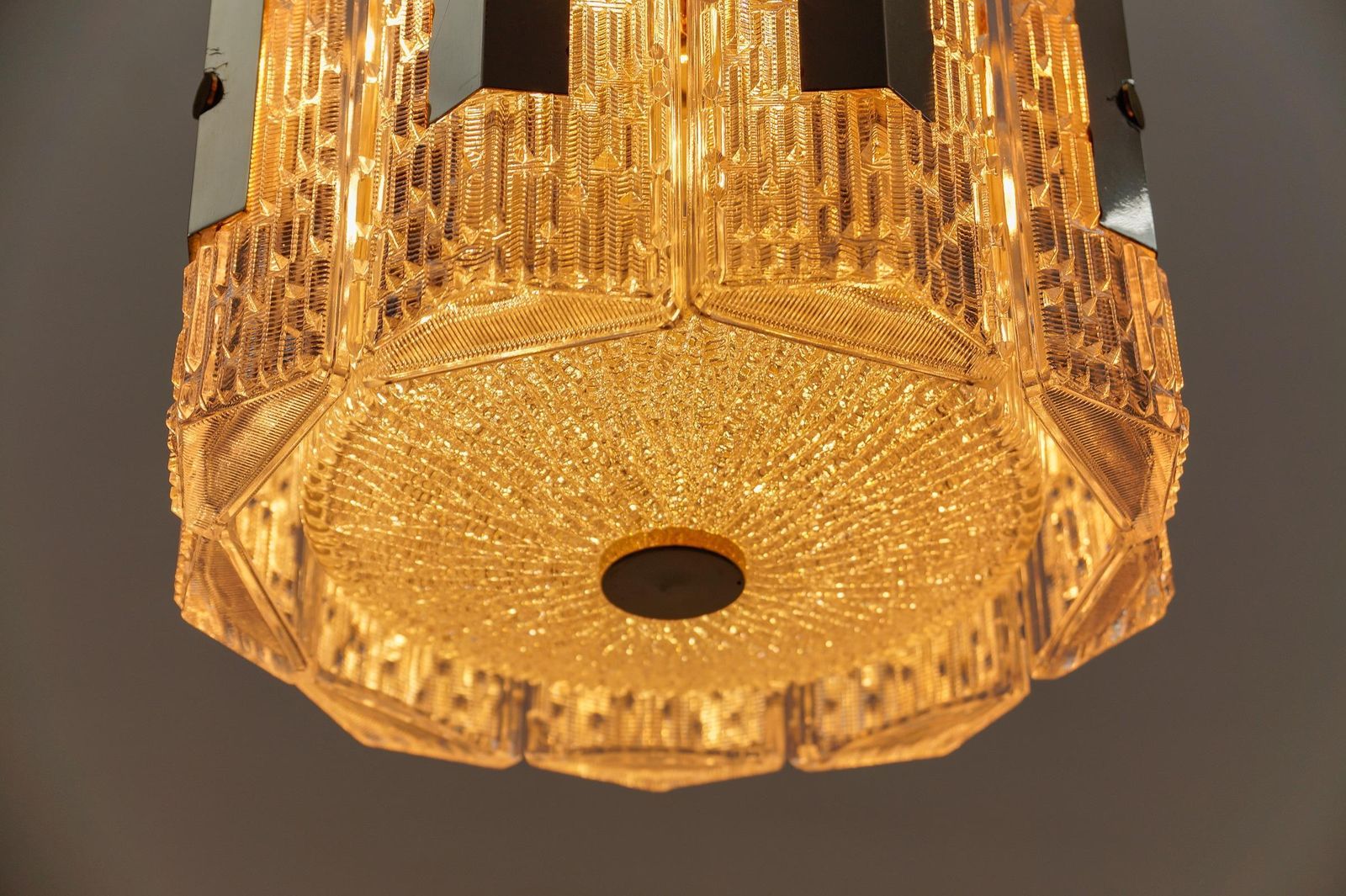 Lighting Crystal Glass Chandelier By Kaiser Leuchten, 1960s Germany photo