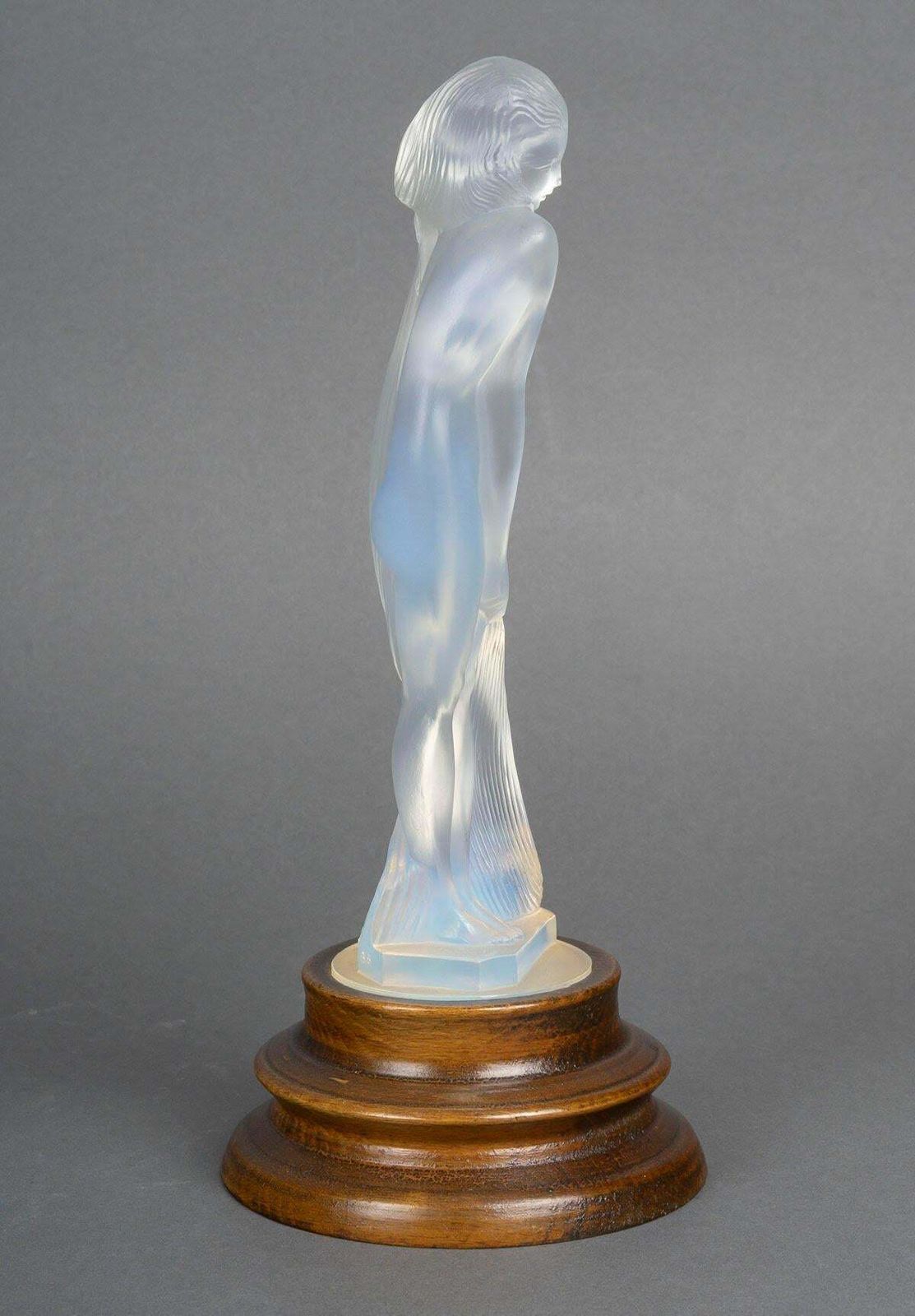 Sculpture, Statuette, Glass Work By Edmond Etling, Circa 1930, Art Deco. photo vinterior