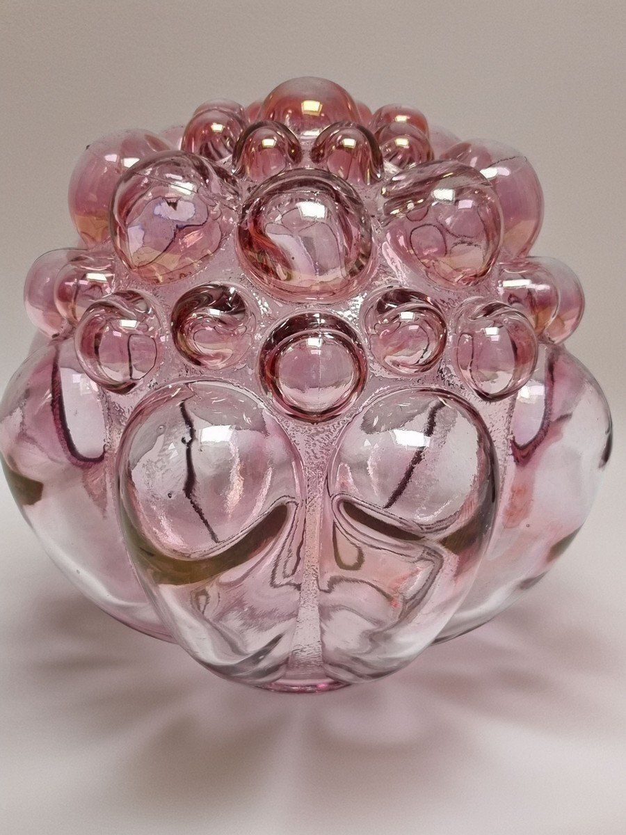 Large Rose Bubble Lamp Shade By Helena Tynell And Heinrich Gantenbrink For Limburg, 1960s photo buy